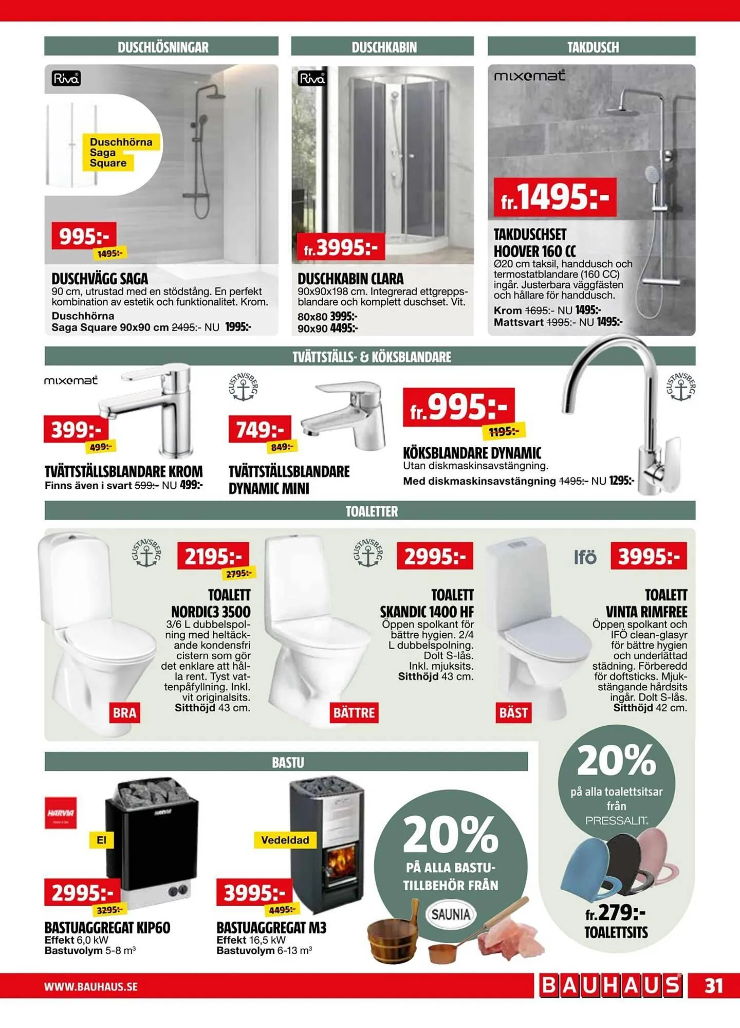 Bauhaus reklamblad från 4 maj till 18 maj 2026 - Reklamblad sidor 31