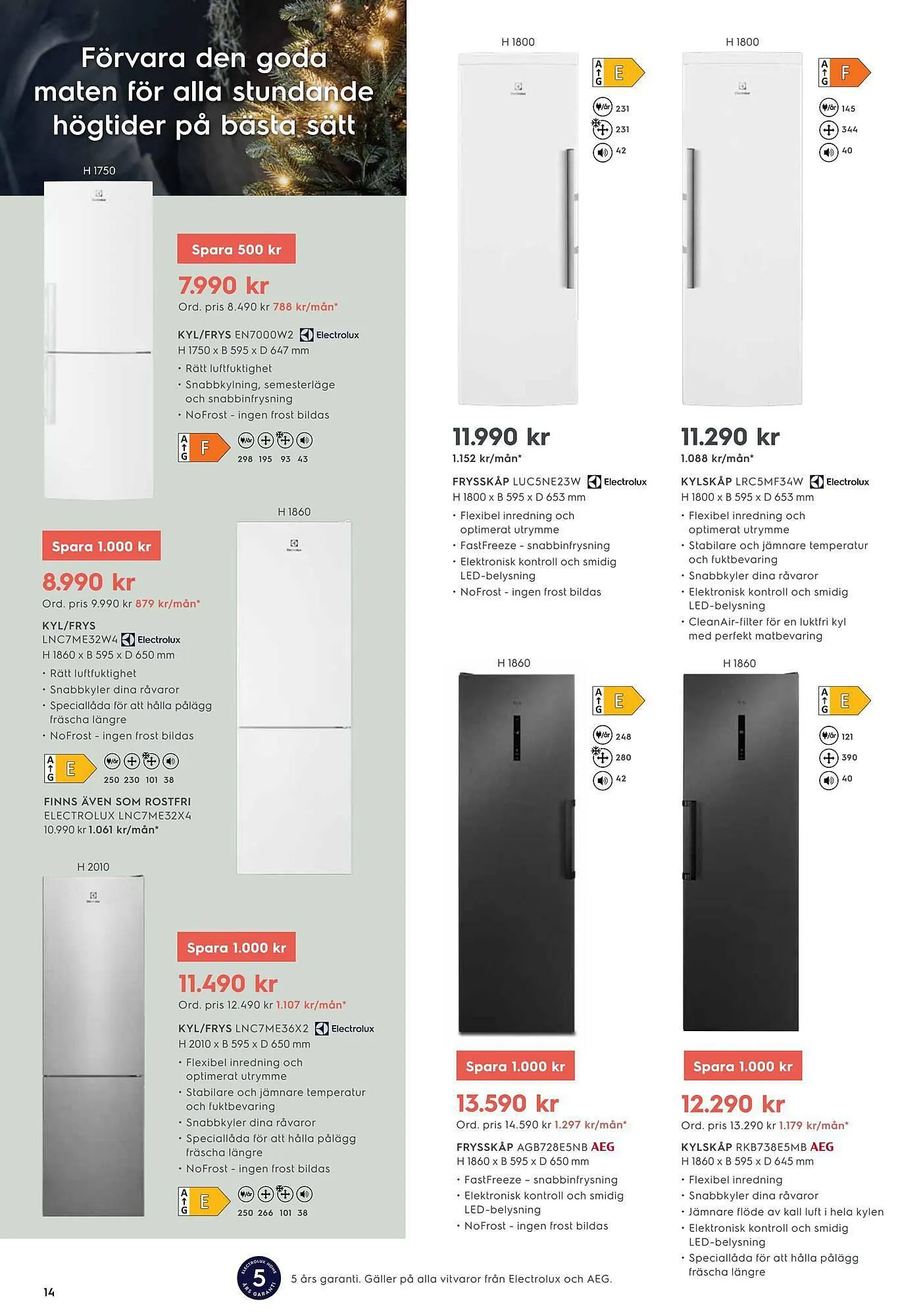 Electrolux Home reklamblad från 5 november till 24 december 2023 - Reklamblad sidor 14