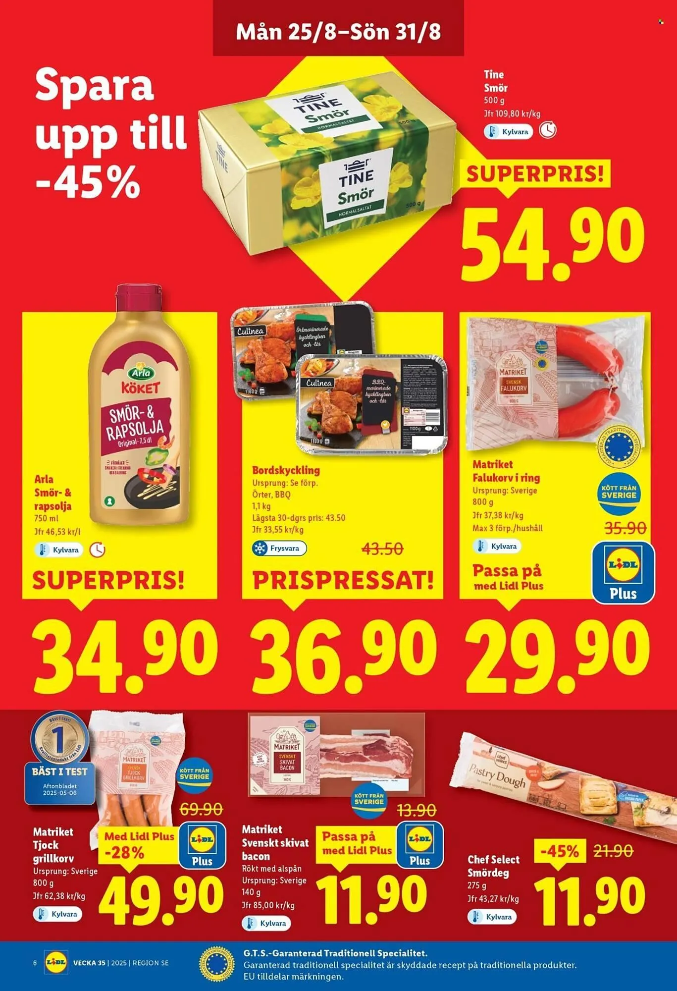 Lidl reklamblad från 25 augusti till 31 augusti 2025 - Reklamblad sidor 6