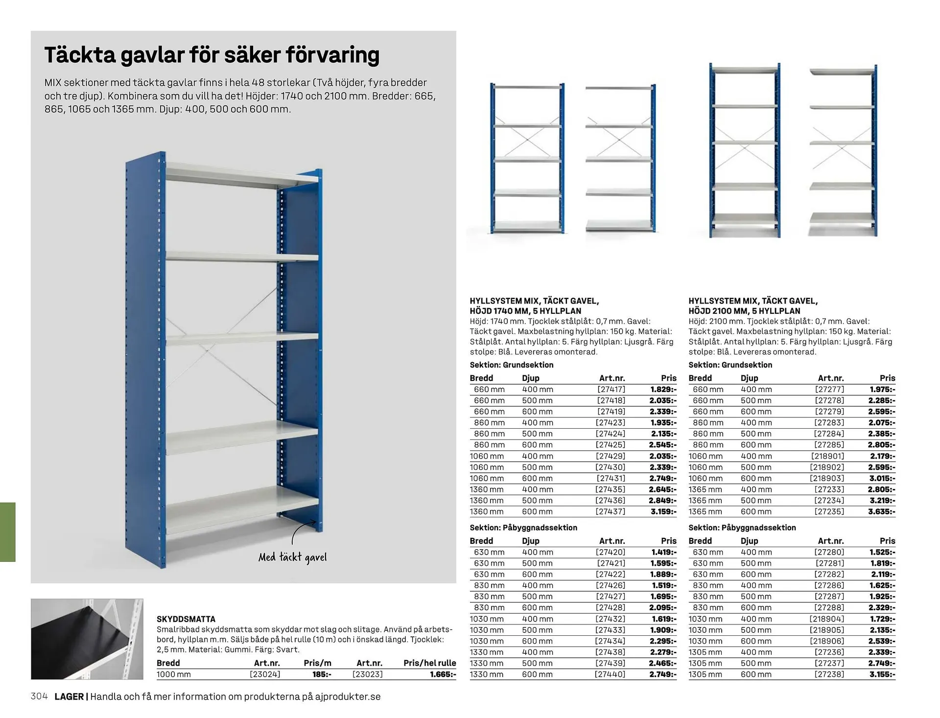 AJ Produkter reklamblad från 1 januari till 31 december 2025 - Reklamblad sidor 304