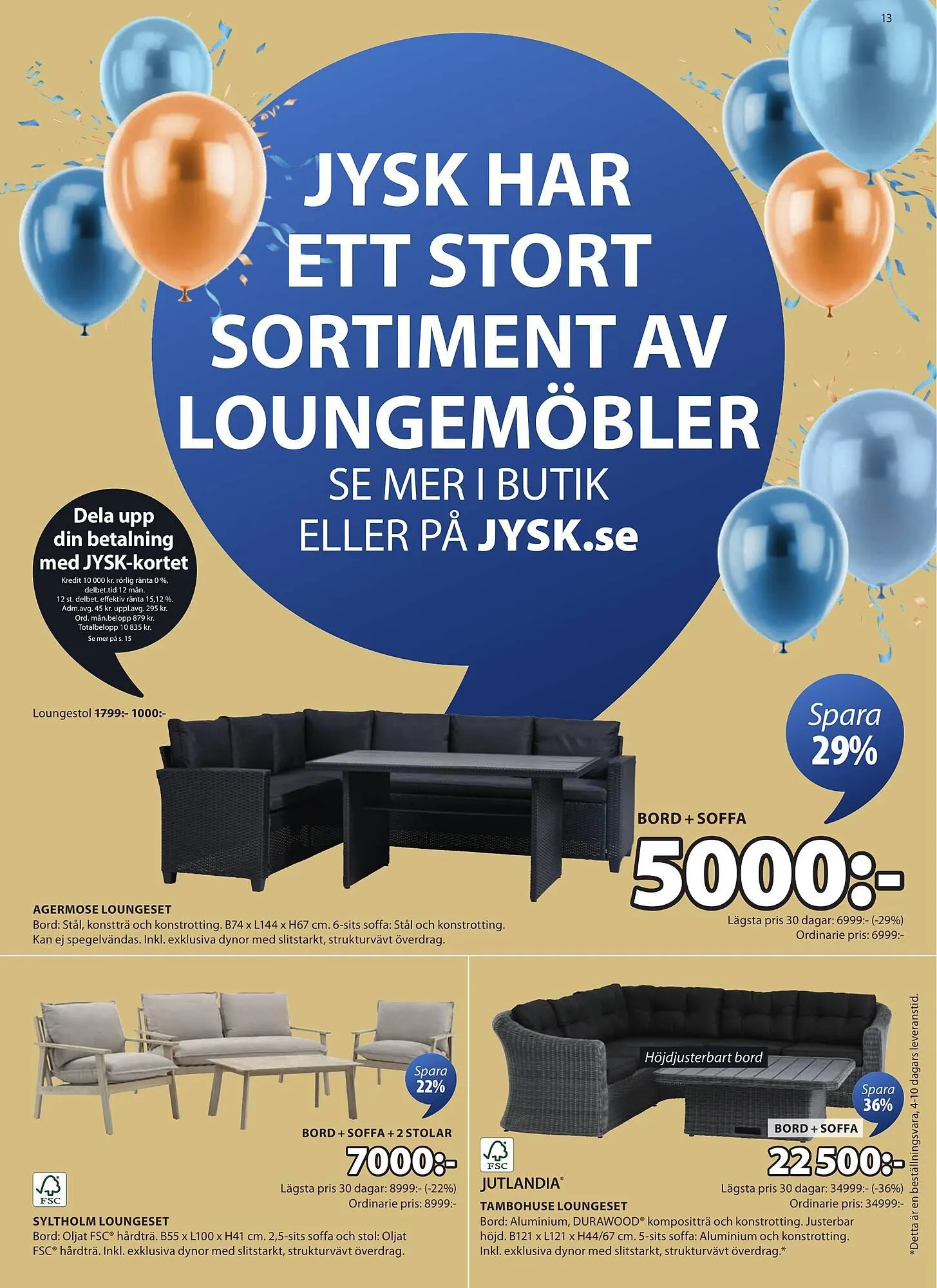 JYSK reklamblad från 31 mars till 13 april 2025 - Reklamblad sidor 13
