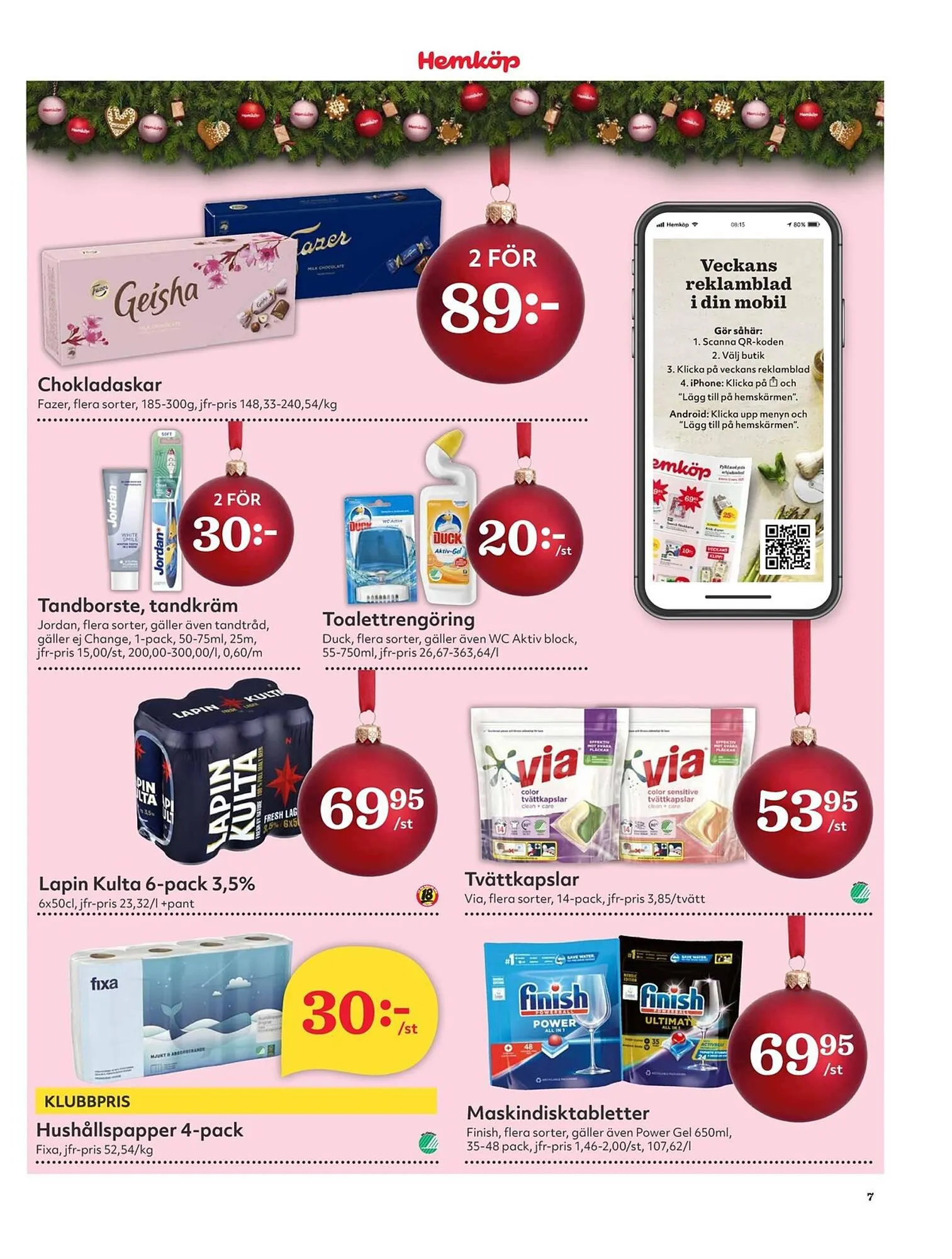 Hemköp reklamblad från 4 december till 10 december 2023 - Reklamblad sidor 7