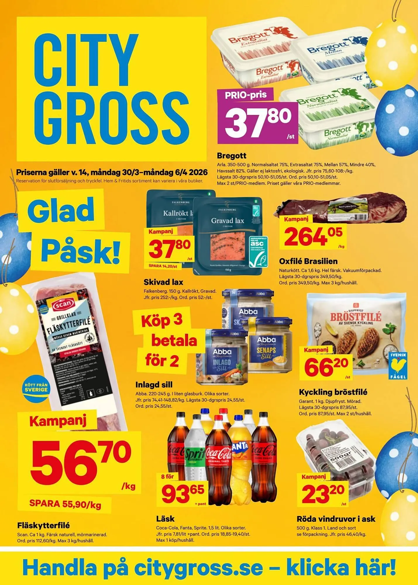 City Gross reklamblad från 30 mars till 7 april 2026 - Reklamblad sidor 3