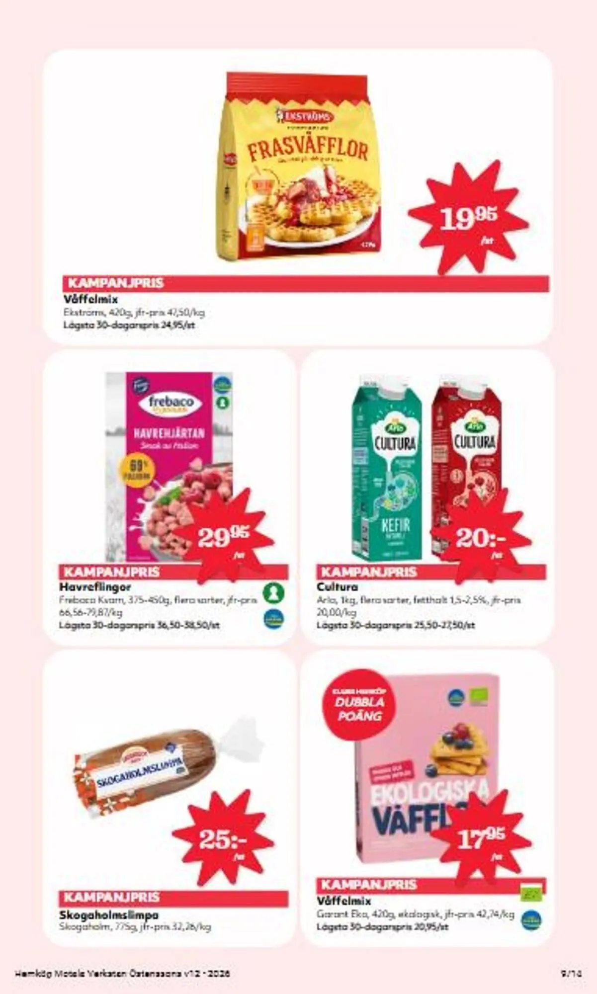 Hemköp reklamblad från 16 mars till 22 mars 2026 - Reklamblad sidor 9
