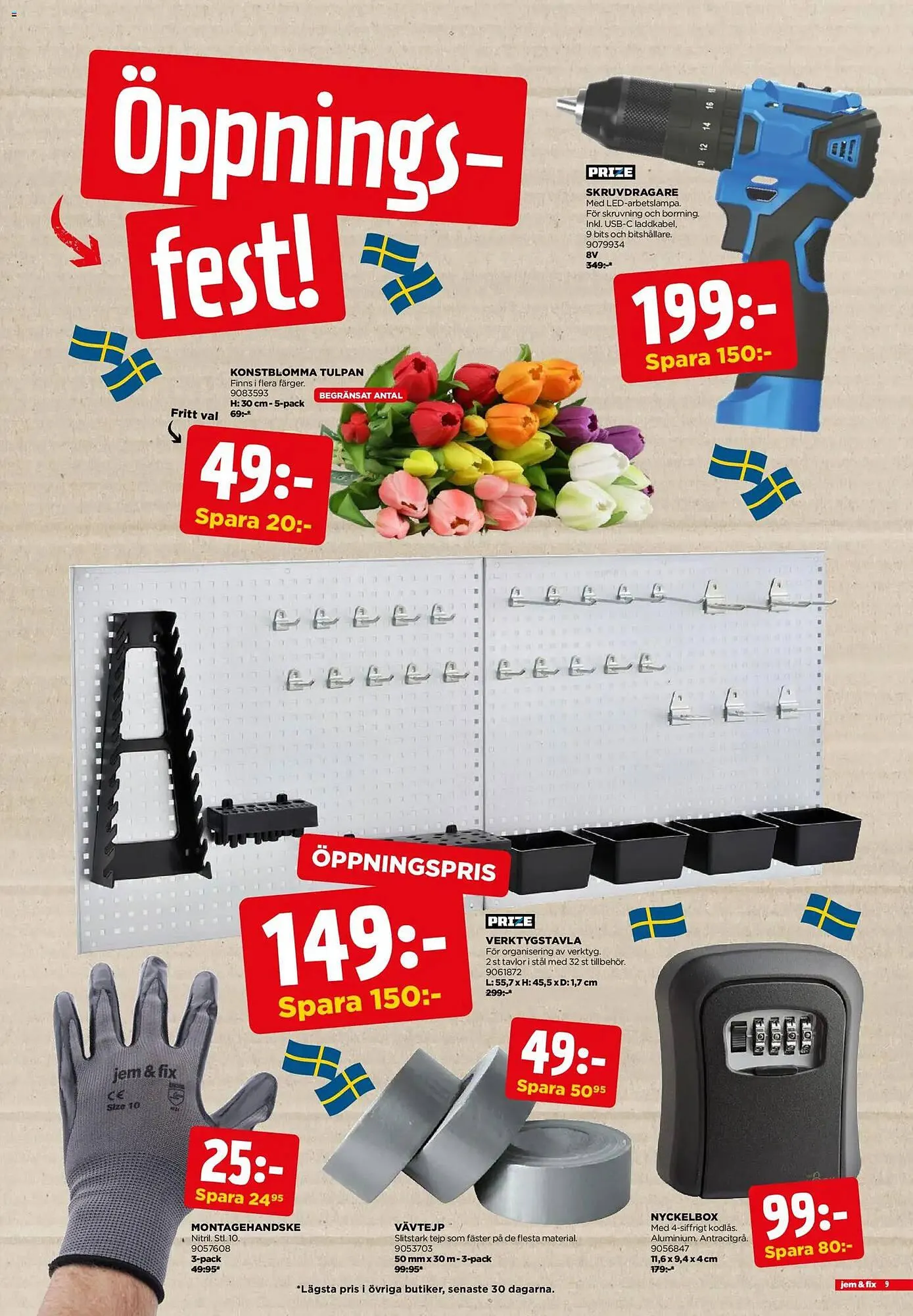 Jem&Fix reklamblad från 17 mars till 22 mars 2026 - Reklamblad sidor 9