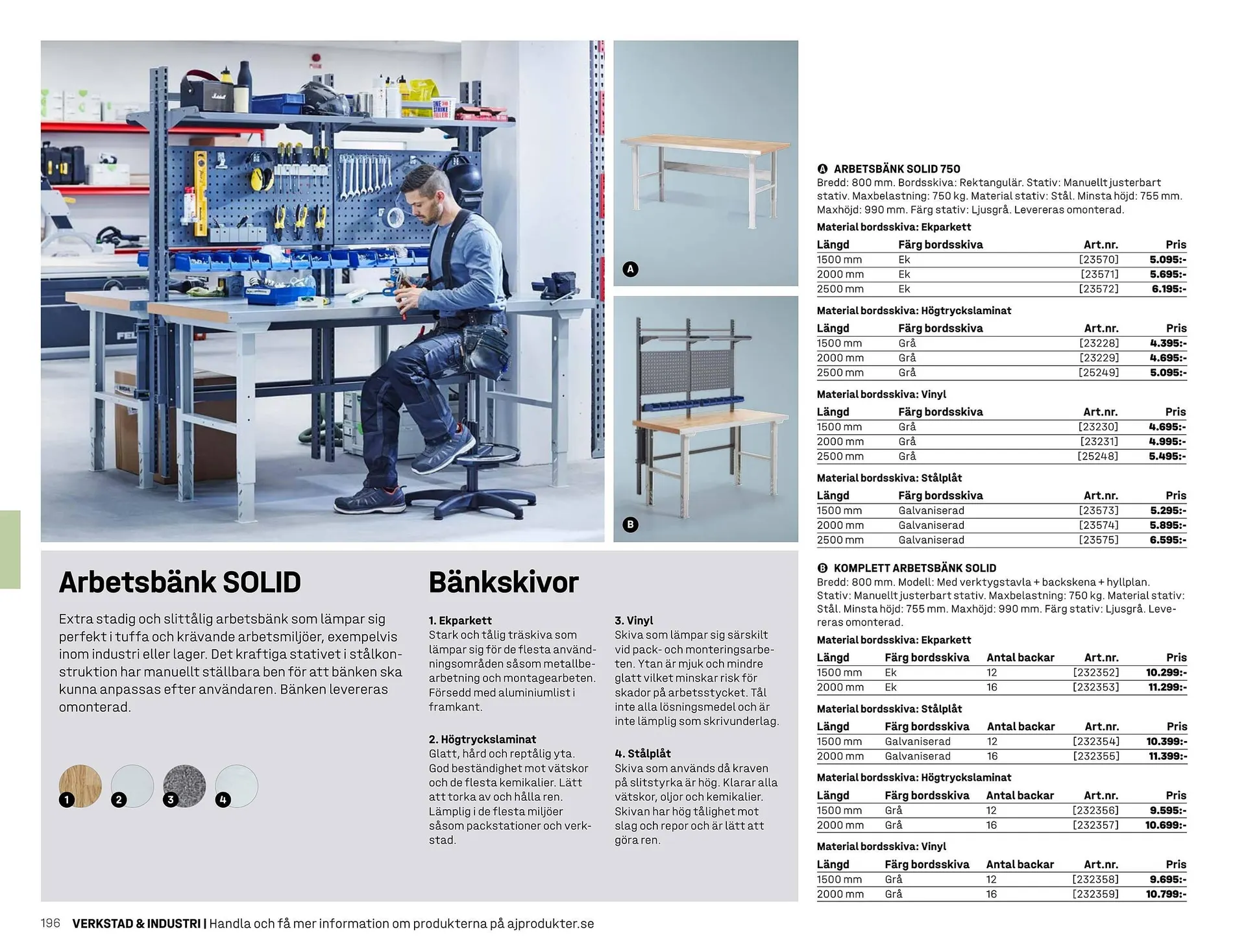 AJ Produkter reklamblad från 1 januari till 31 december 2025 - Reklamblad sidor 196