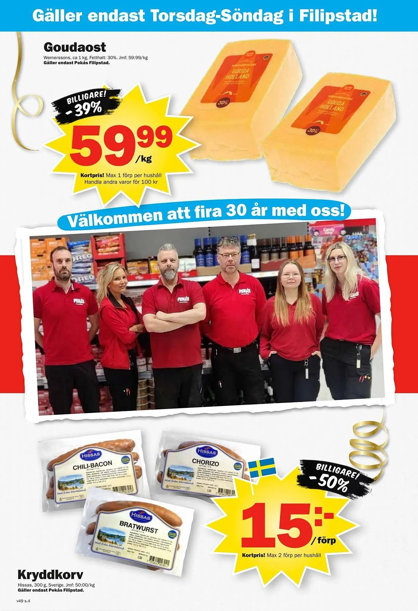 Pekås reklamblad från 1 december till 8 december 2025 - Reklamblad sidor 4