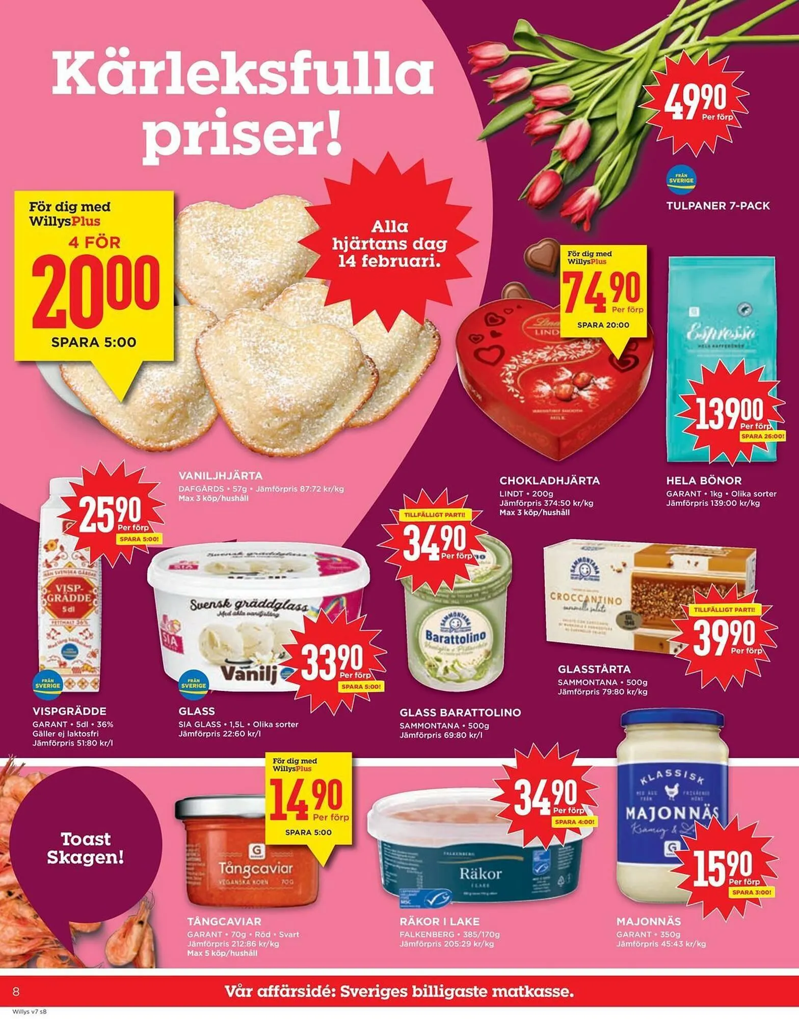 Willys reklamblad från 7 februari till 16 februari 2025 - Reklamblad sidor 8