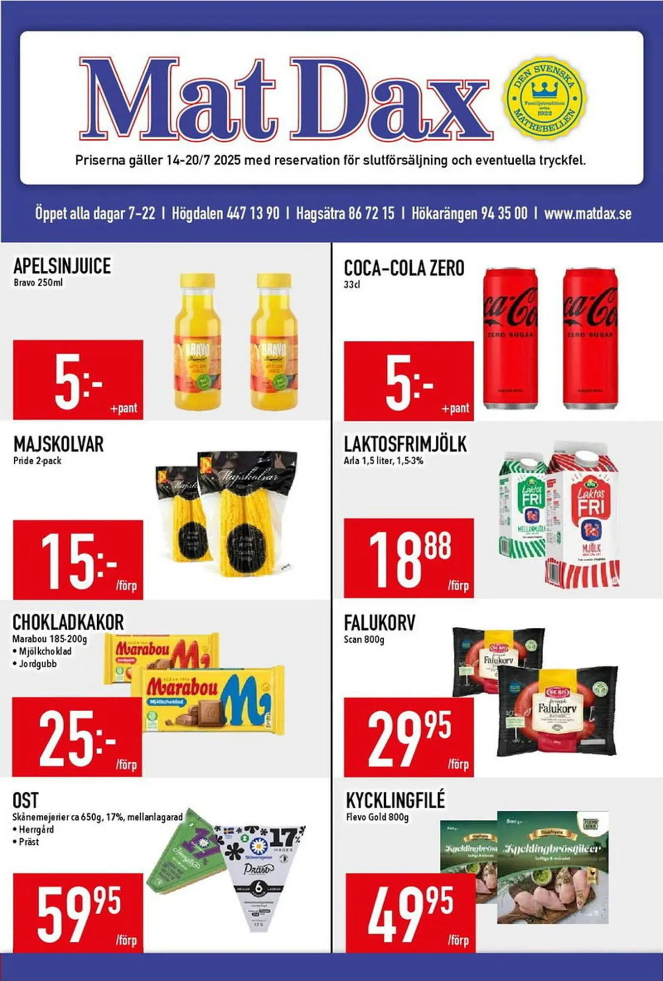 Matdax reklamblad - 1