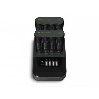 GP ReCyko Pro Battery Charger, M461 (USB), 2-pack + Dock D861, incl. 8 x AA 2000 mAh Pro Batteries