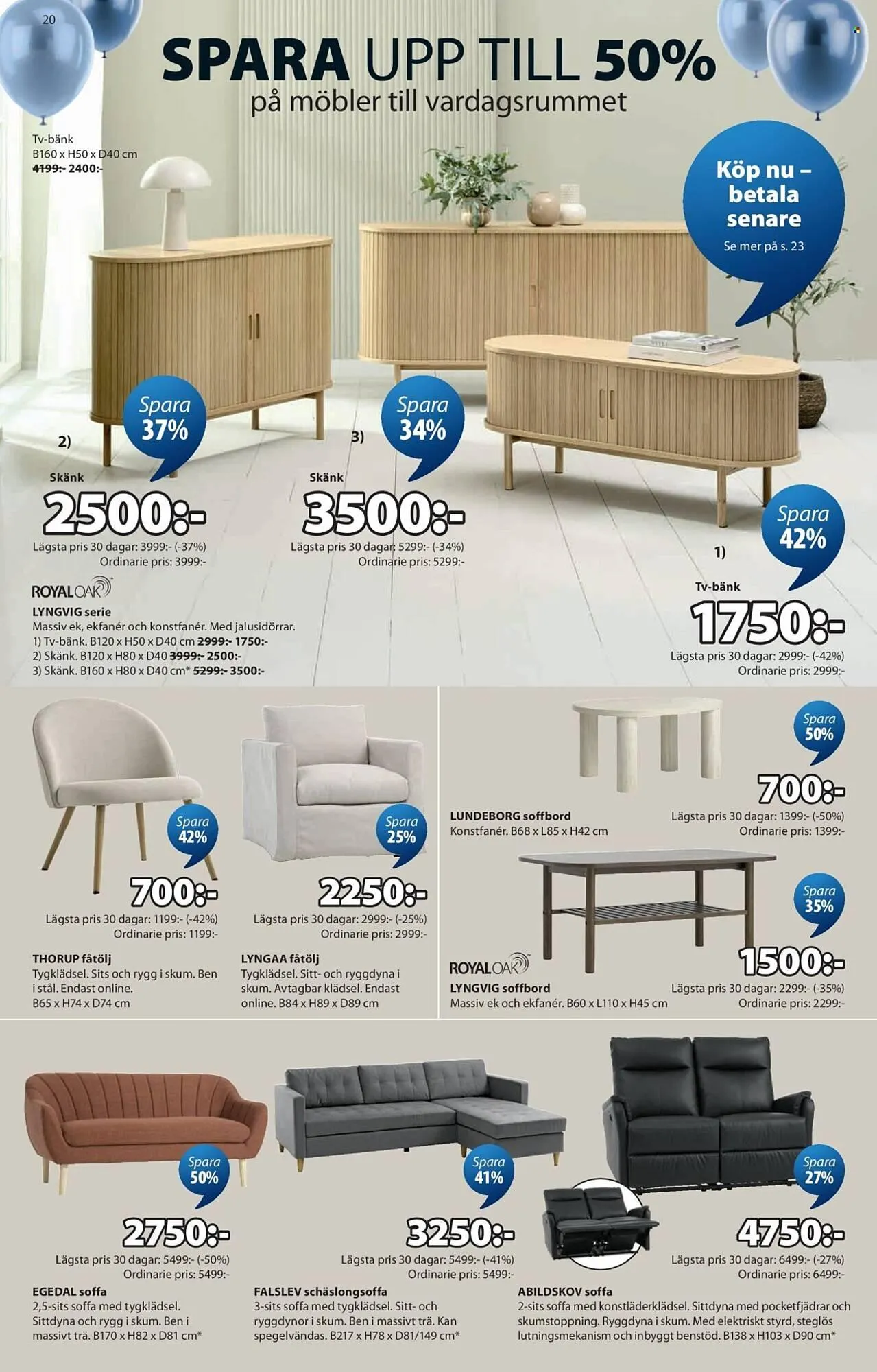 JYSK reklamblad från 30 mars till 26 april 2026 - Reklamblad sidor 20