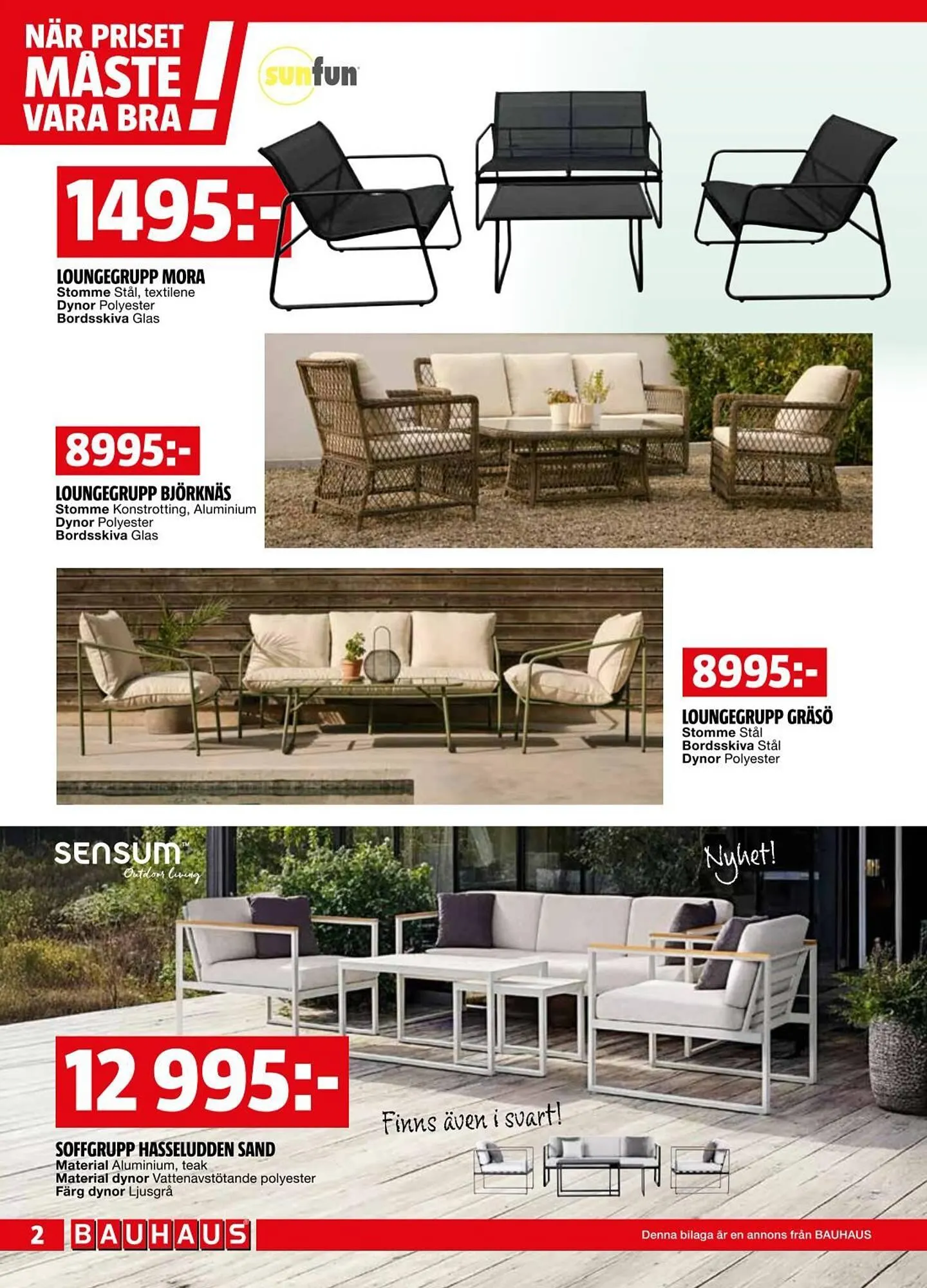 Bauhaus reklamblad från 31 mars till 13 april 2025 - Reklamblad sidor 2
