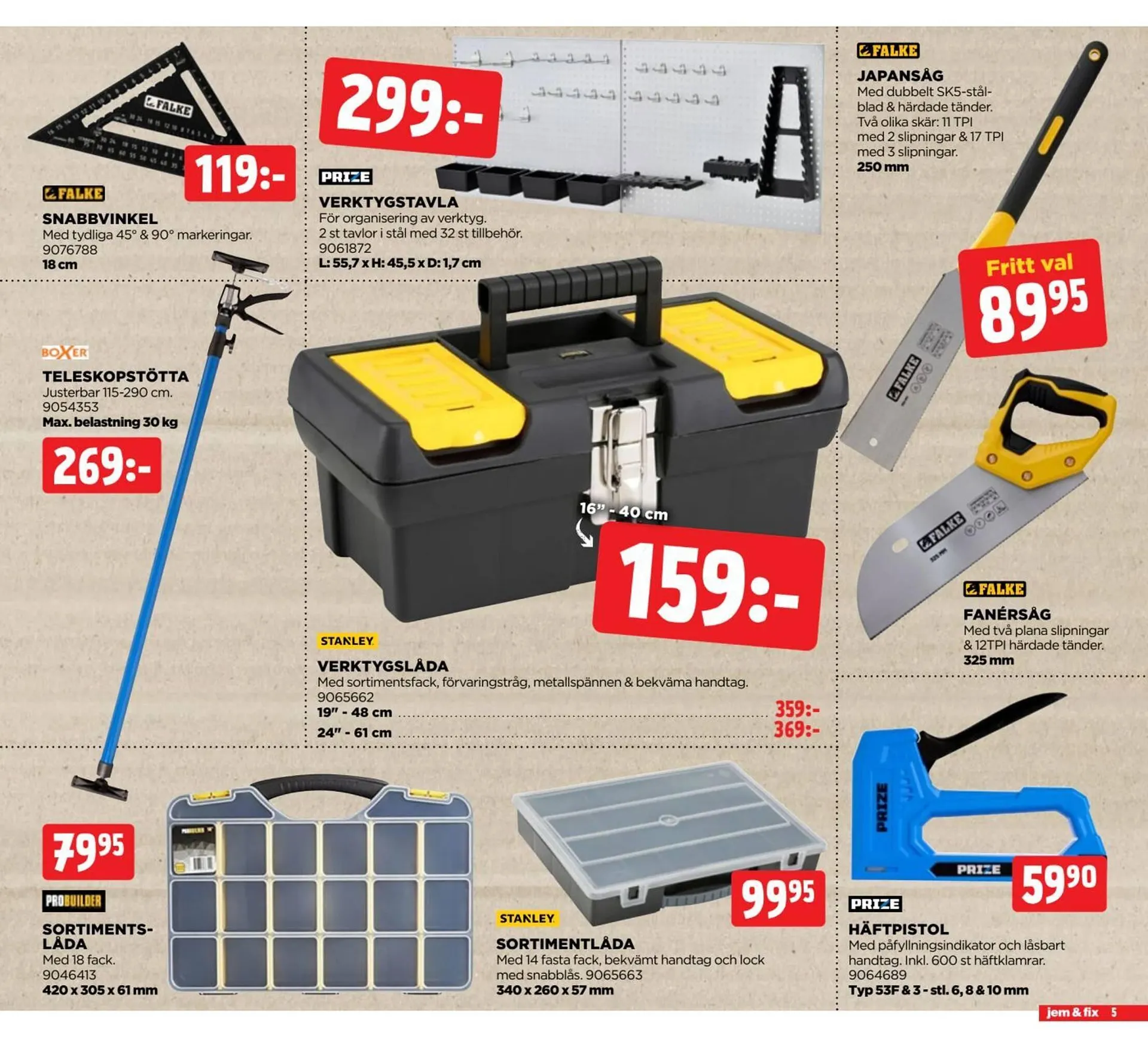 Jem&Fix reklamblad från 6 oktober till 20 oktober 2025 - Reklamblad sidor 5