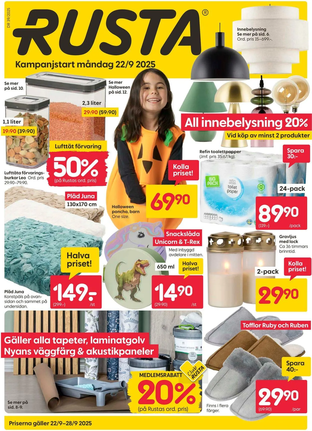 Rusta från 22 september till 6 oktober 2025 - Reklamblad sidor 1