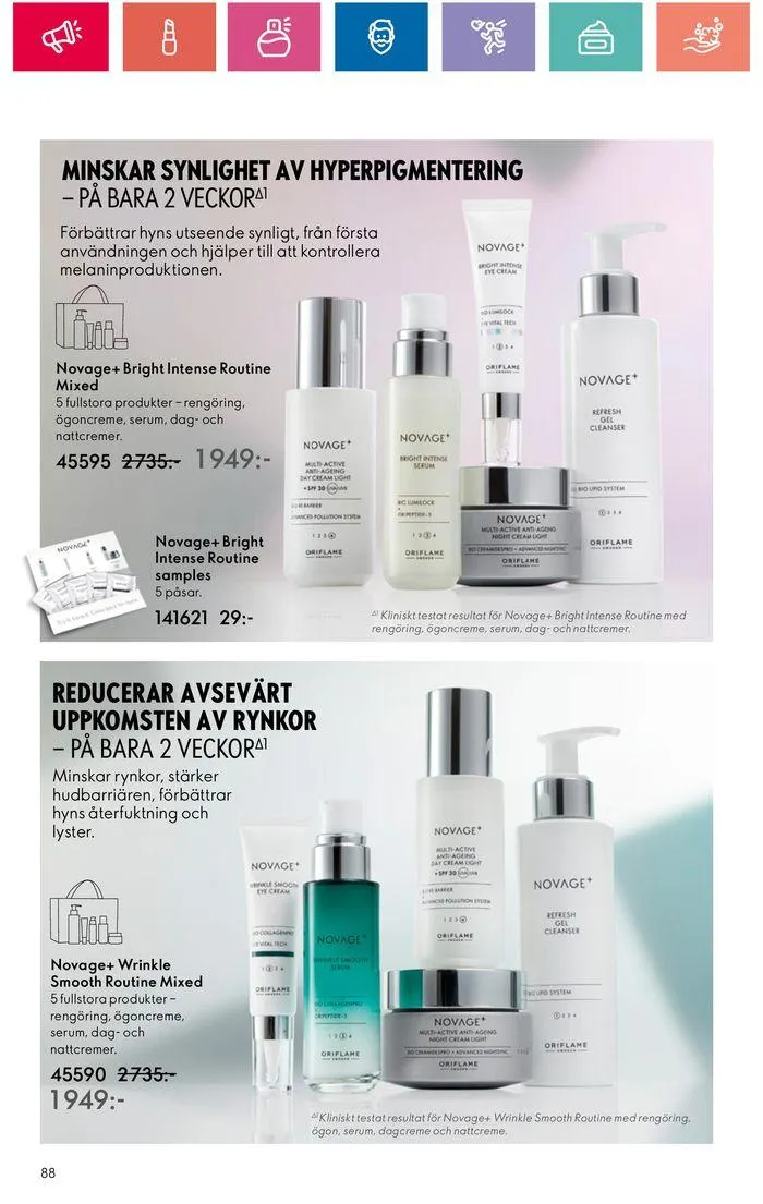 Oriflame reklamblad från 20 juni till 4 juli 2024 - Reklamblad sidor 88