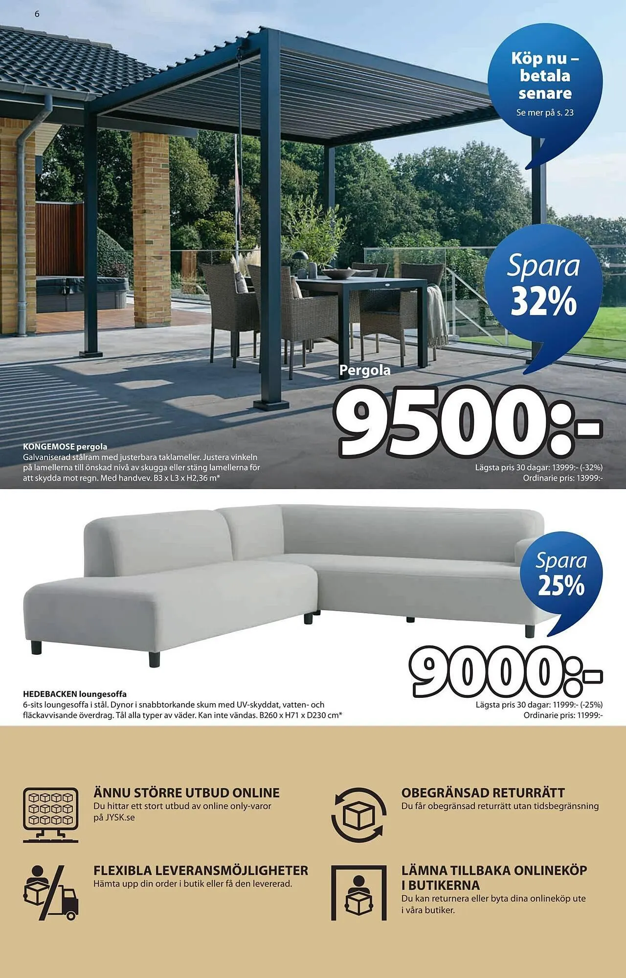 JYSK reklamblad från 2 mars till 23 mars 2026 - Reklamblad sidor 6