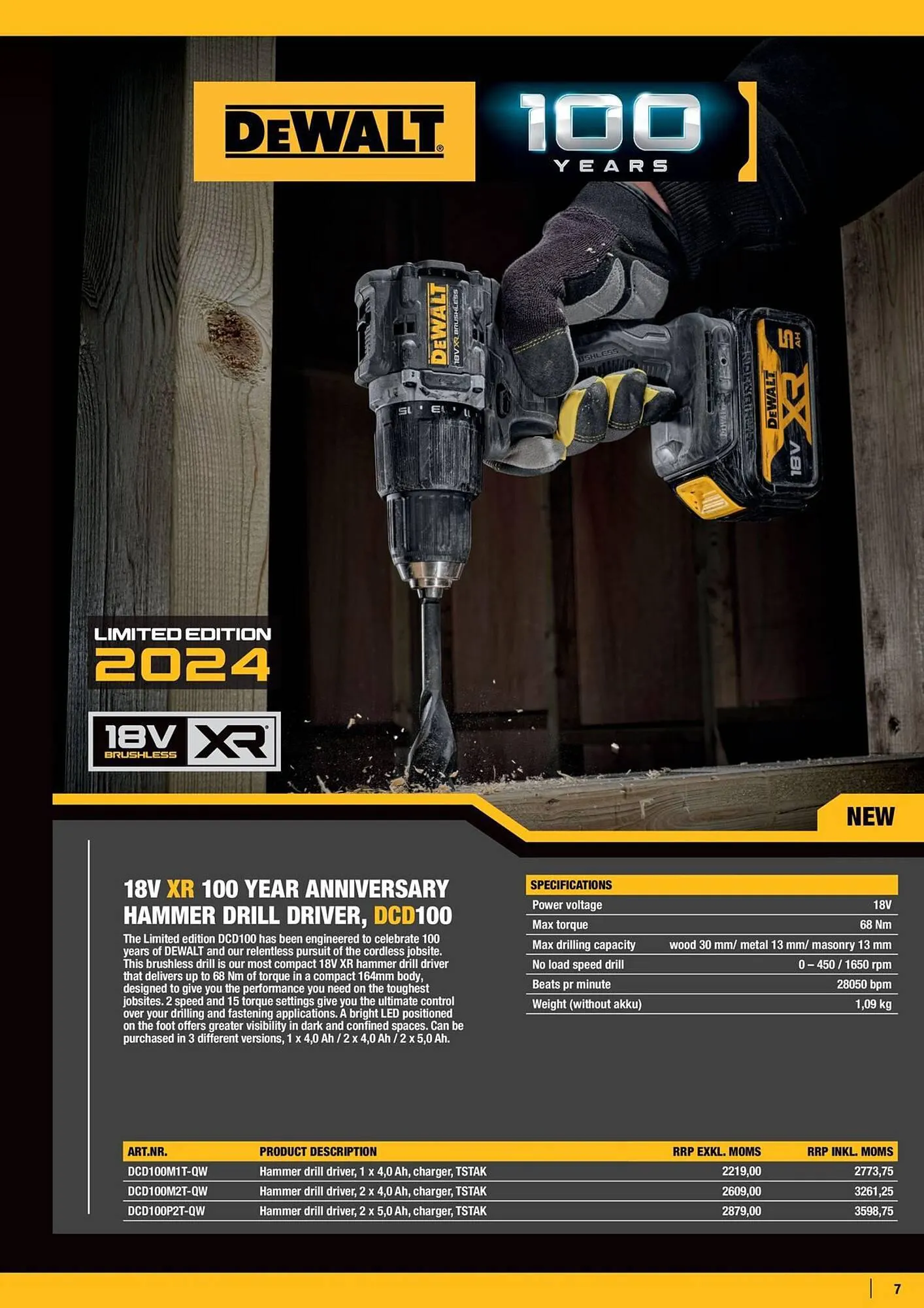 Dewalt reklamblad från 7 mars till 21 mars 2024 - Reklamblad sidor 7