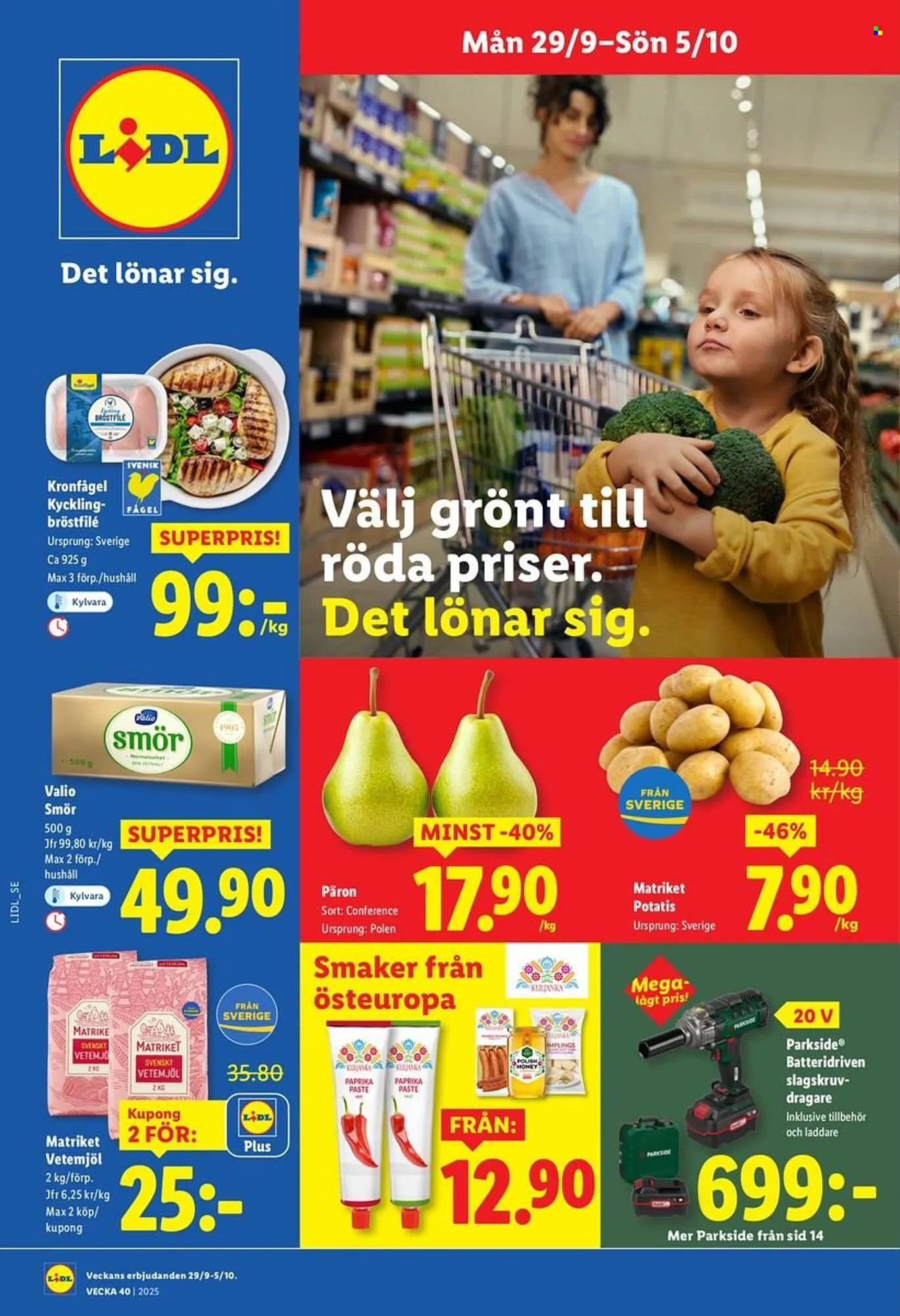 Lidl reklamblad från 29 september till 5 oktober 2025 - Reklamblad sidor 1