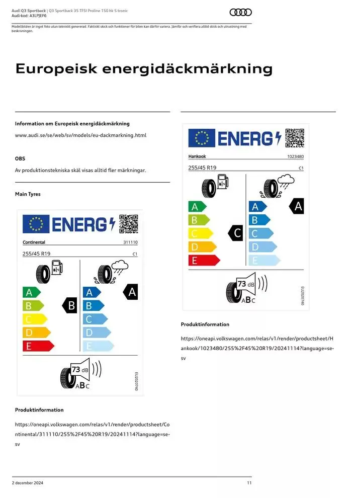 Audi Q3 Sportback från 2 december till 2 december 2025 - Reklamblad sidor 11