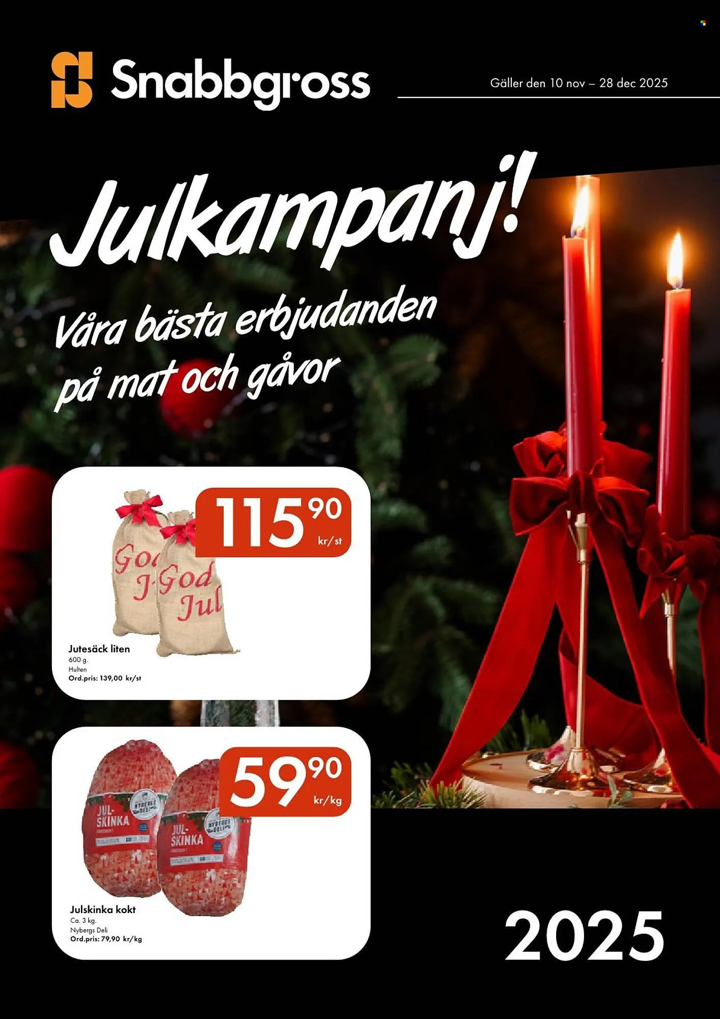 Snabbgross reklamblad från 10 november till 28 december 2025 - Reklamblad sidor 1