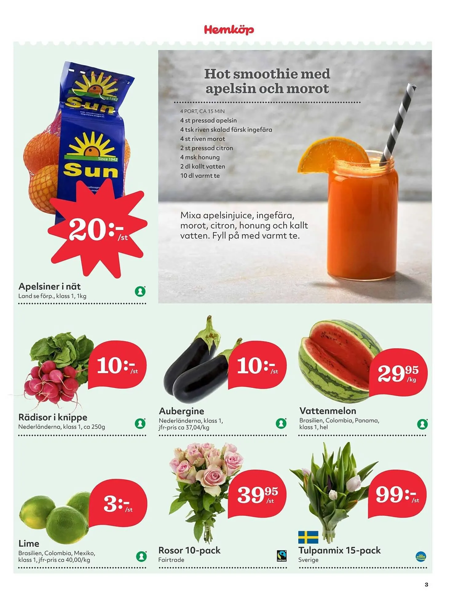 Hemköp reklamblad från 2 april till 7 april 2024 - Reklamblad sidor 3