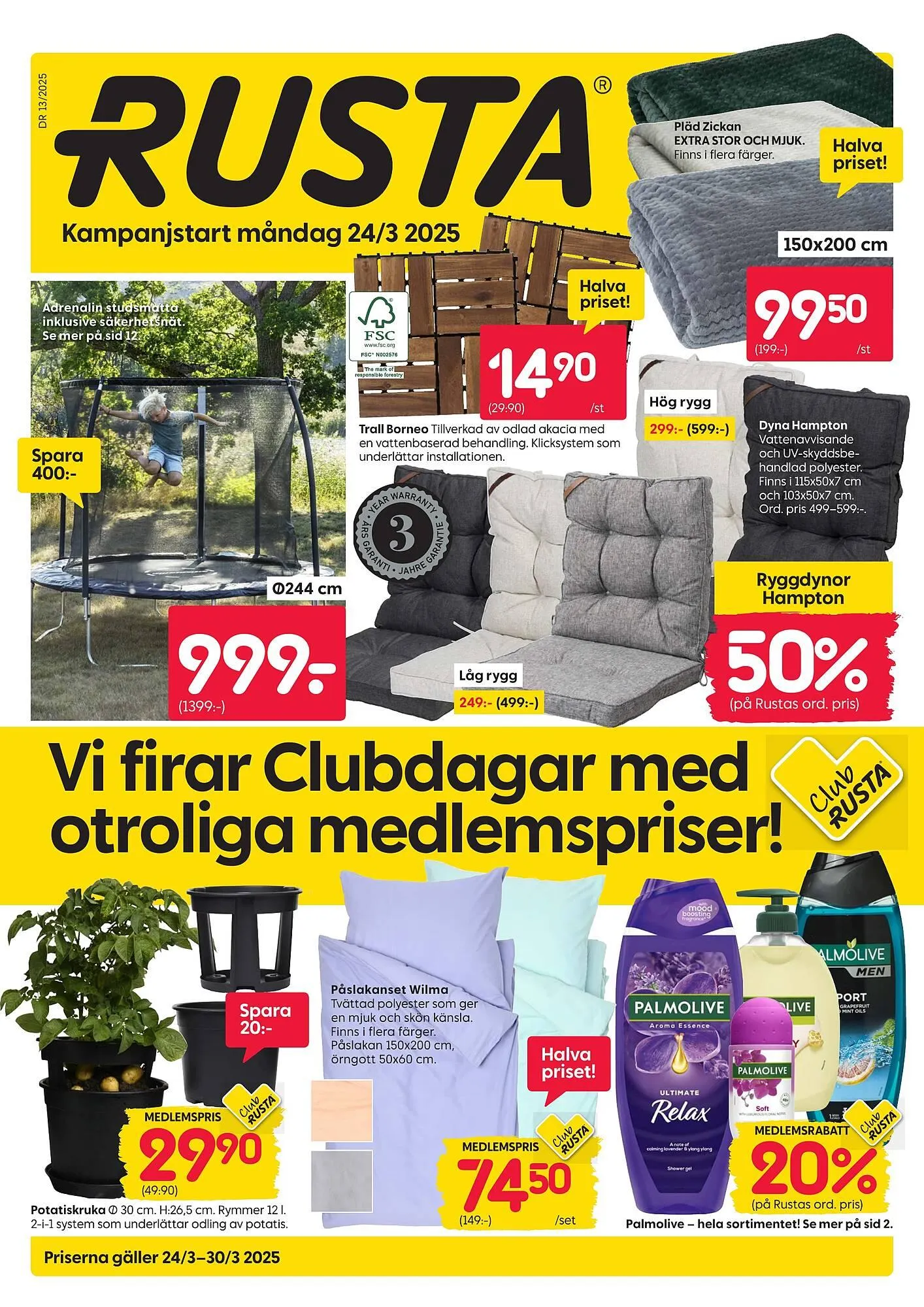 Rusta reklamblad från 24 mars till 30 mars 2025 - Reklamblad sidor 1