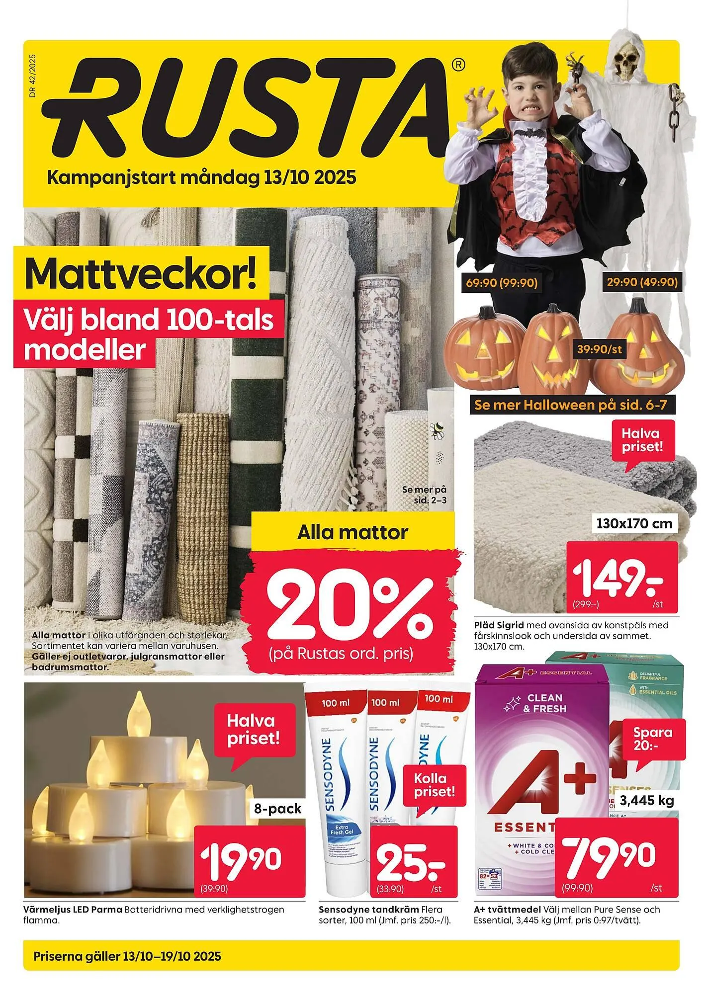 Rusta reklamblad från 13 oktober till 19 oktober 2025 - Reklamblad sidor 1