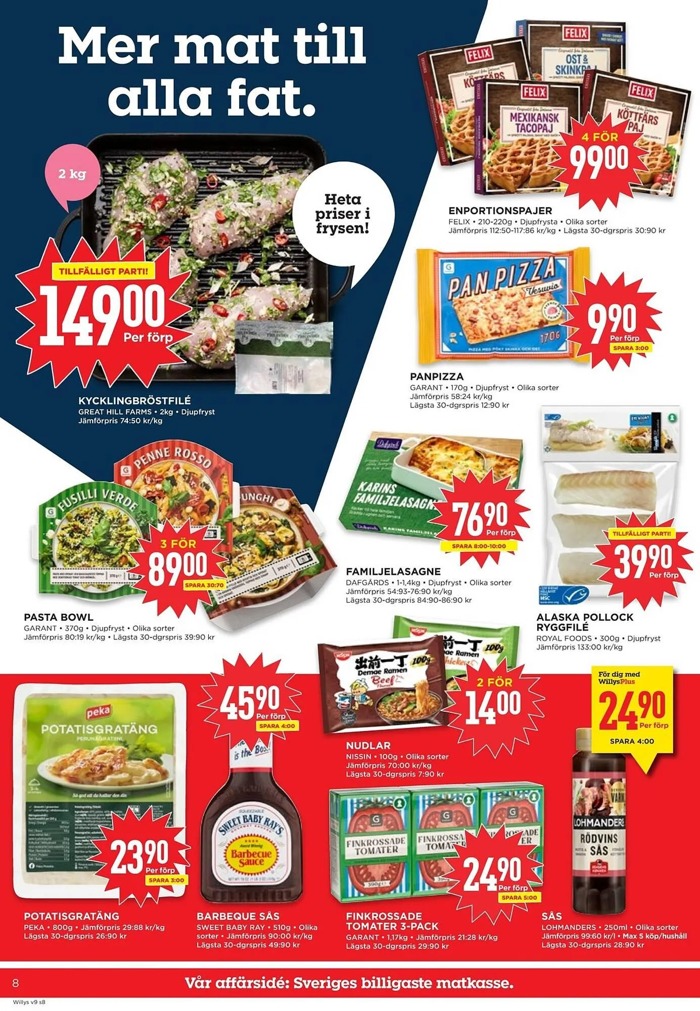 Willys reklamblad från 23 februari till 1 mars 2026 - Reklamblad sidor 8