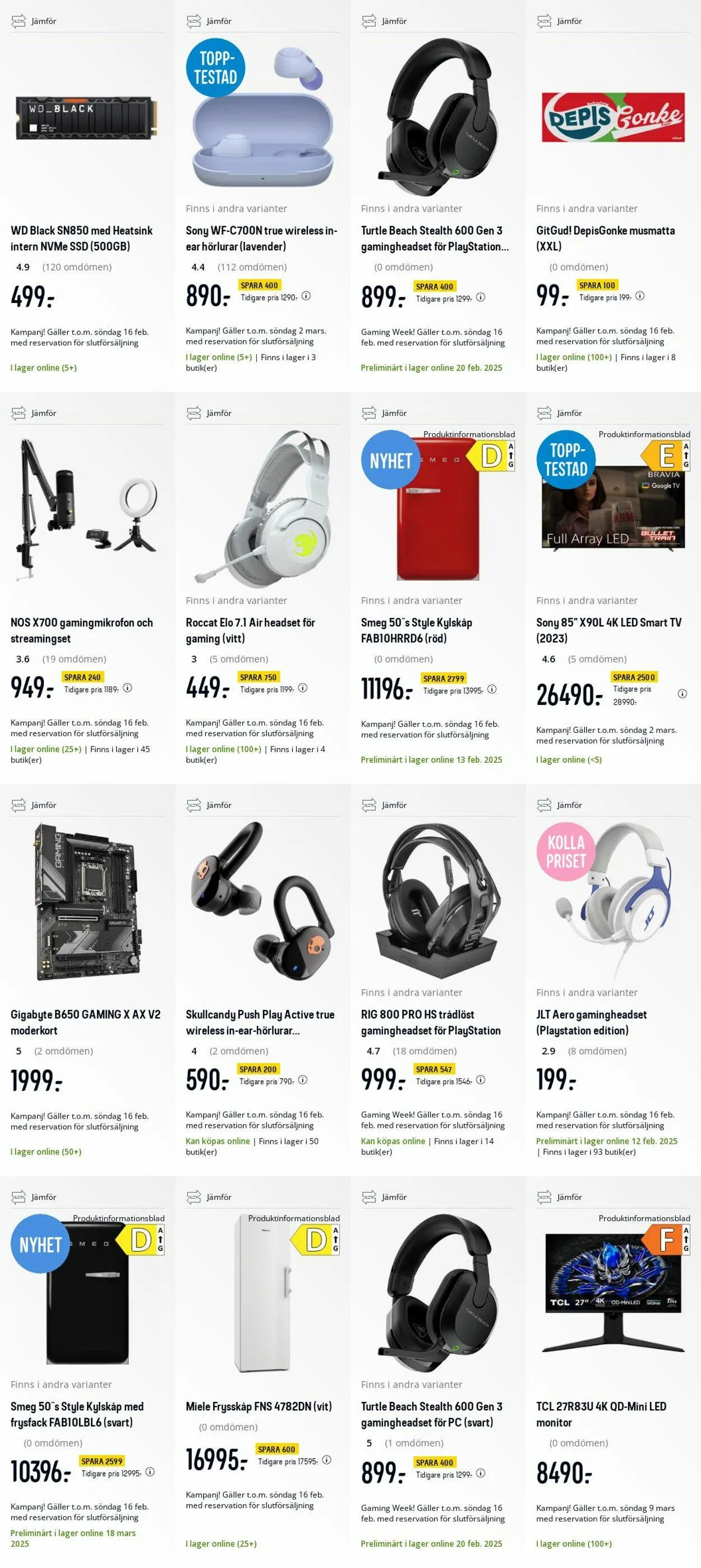 Elgiganten från 10 februari till 16 februari 2025 - Reklamblad sidor 32