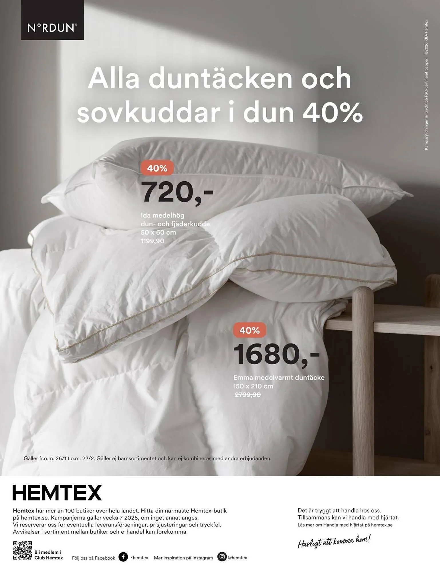 Hemtex reklamblad från 9 februari till 23 februari 2026 - Reklamblad sidor 12