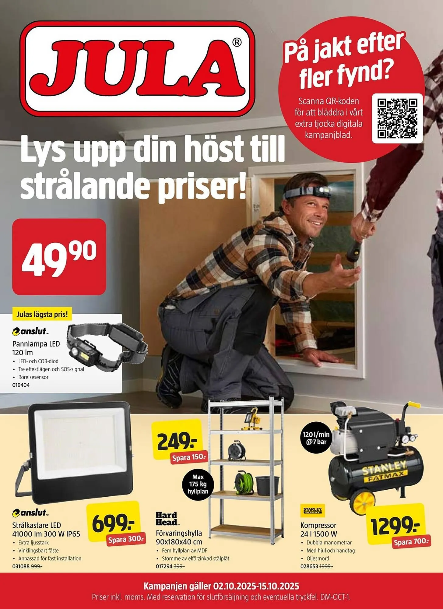 Jula reklamblad från 2 oktober till 15 oktober 2025 - Reklamblad sidor 1