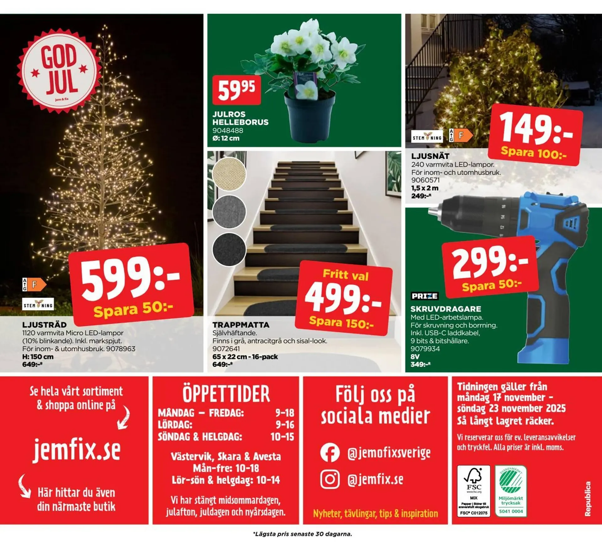 Jem&Fix reklamblad från 17 november till 23 november 2025 - Reklamblad sidor 20