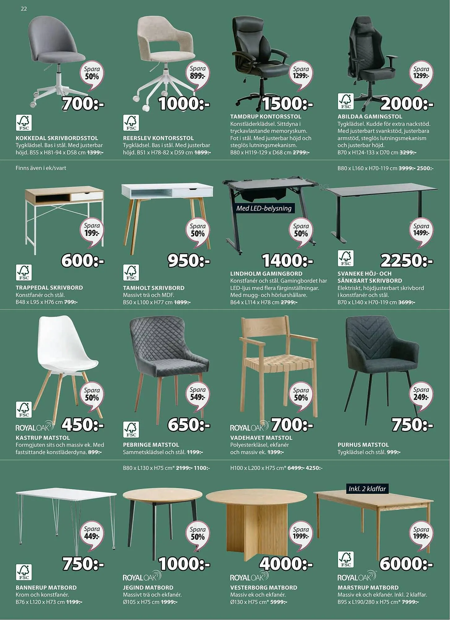 JYSK reklamblad från 25 september till 8 oktober 2023 - Reklamblad sidor 22