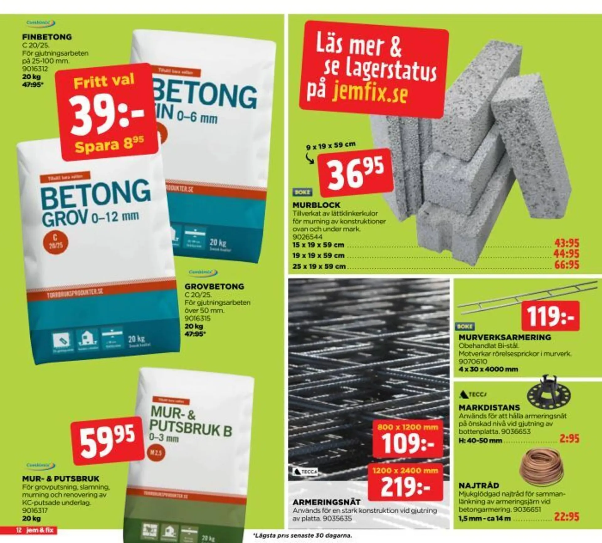 Jem&Fix reklamblad från 21 april till 27 april 2025 - Reklamblad sidor 12