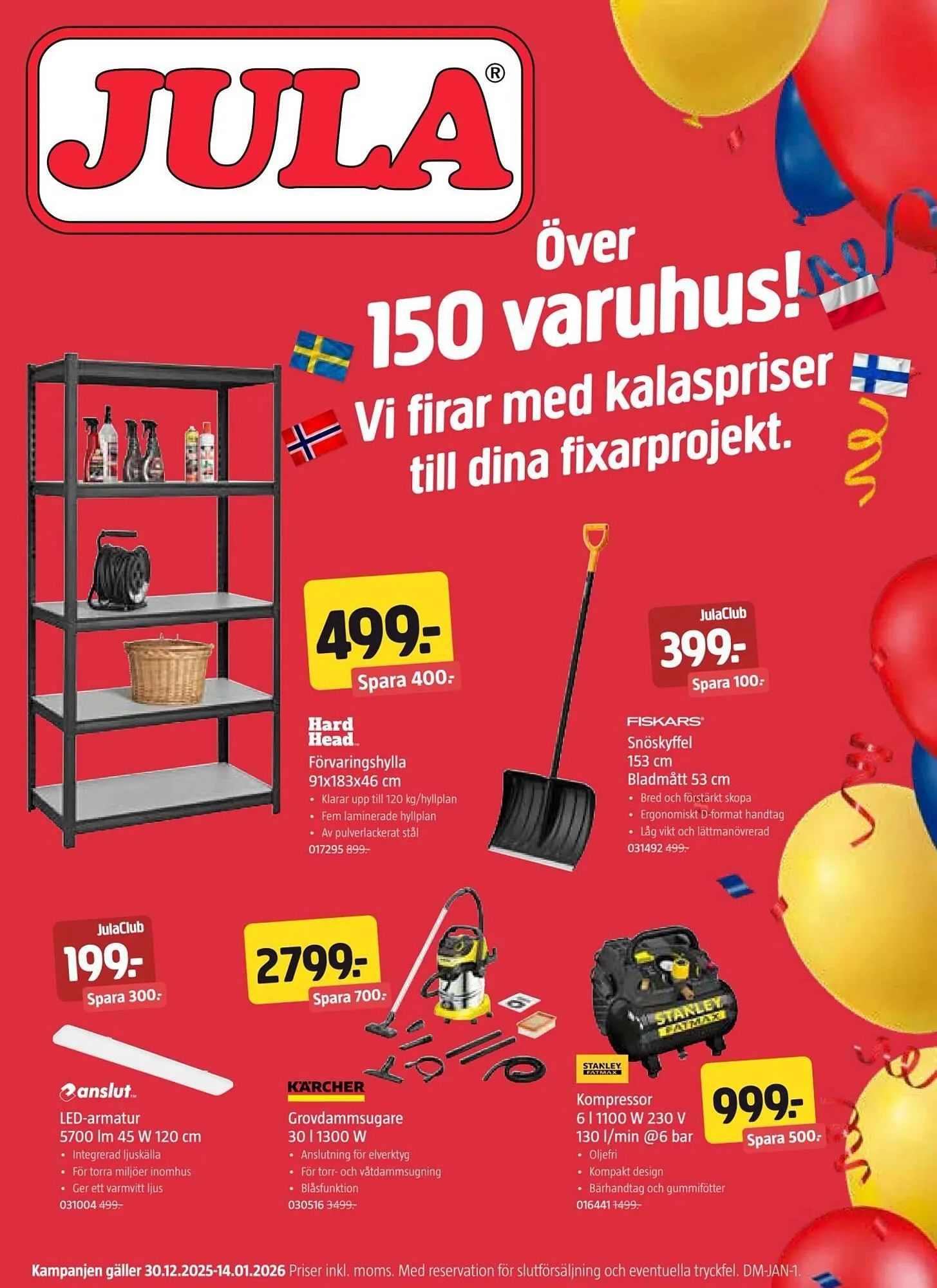 Jula reklamblad från 30 december till 15 januari 2026 - Reklamblad sidor 1