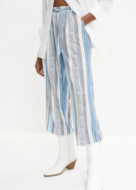 Culottebyxa med hög midja