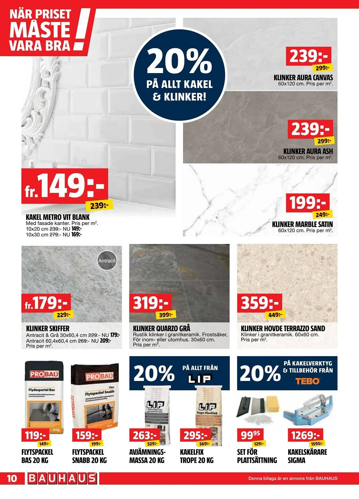 Bauhaus reklamblad från 29 september till 12 oktober 2025 - Reklamblad sidor 10