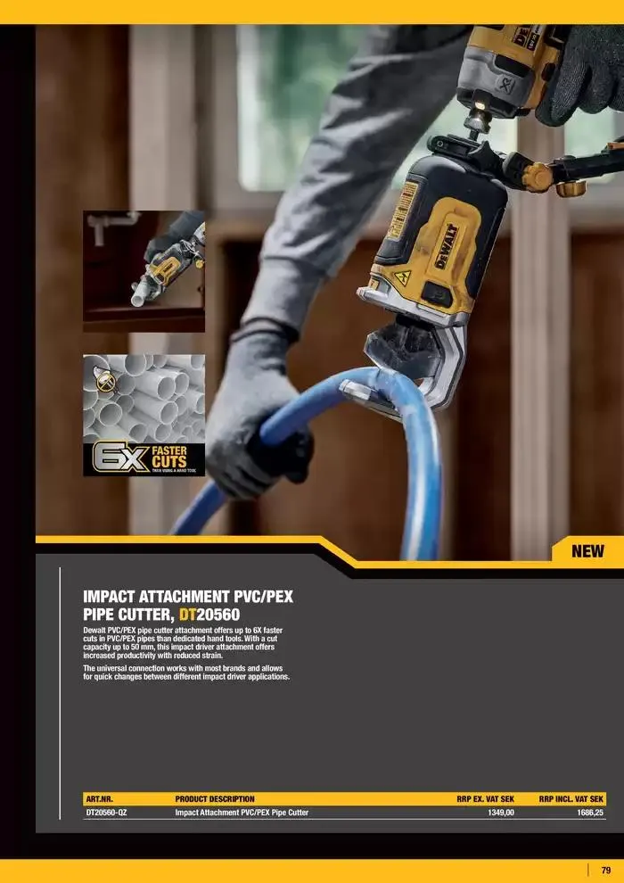 Dewalt reklamblad från 26 september till 10 oktober 2024 - Reklamblad sidor 79