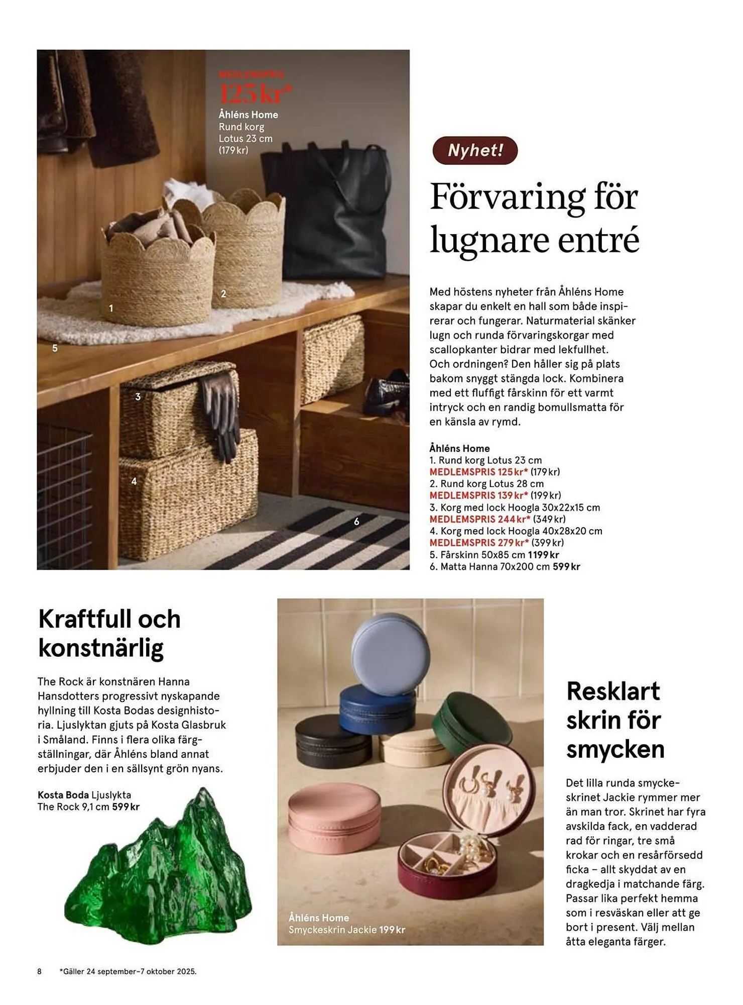 Åhléns reklamblad från 17 september till 7 oktober 2025 - Reklamblad sidor 8