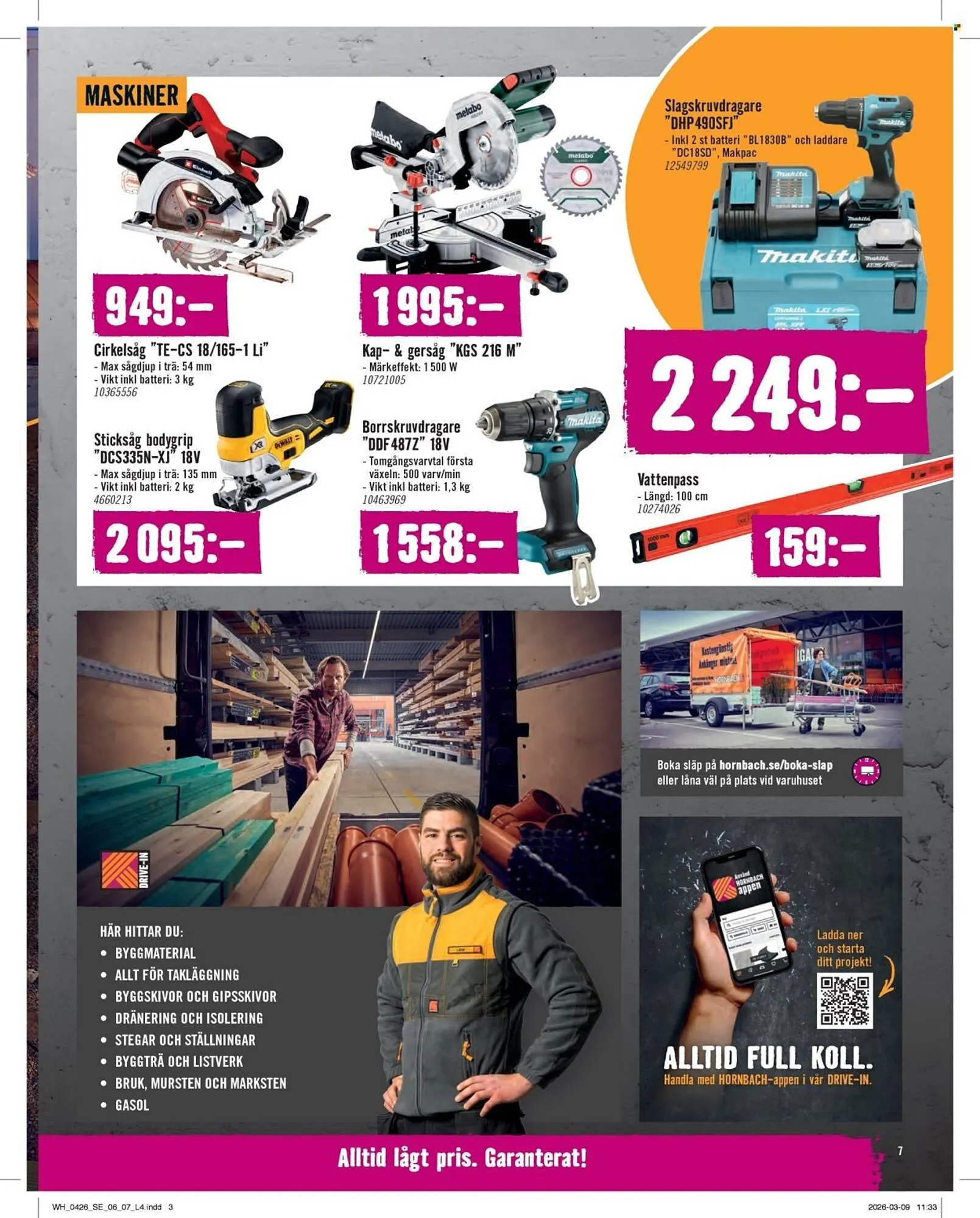 Hornbach reklamblad från 1 april till 30 april 2026 - Reklamblad sidor 7