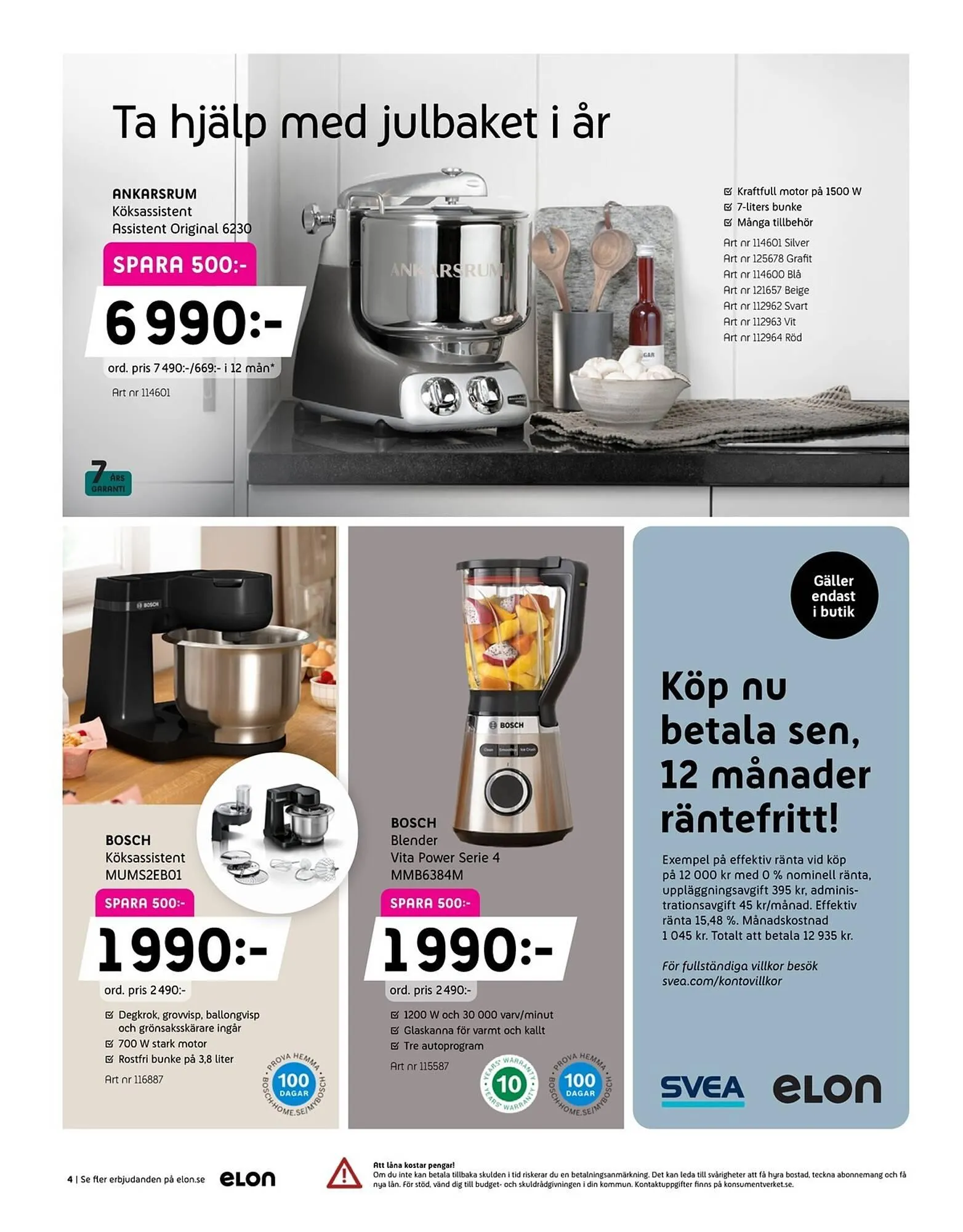 Elon reklamblad från 3 december till 23 december 2025 - Reklamblad sidor 4