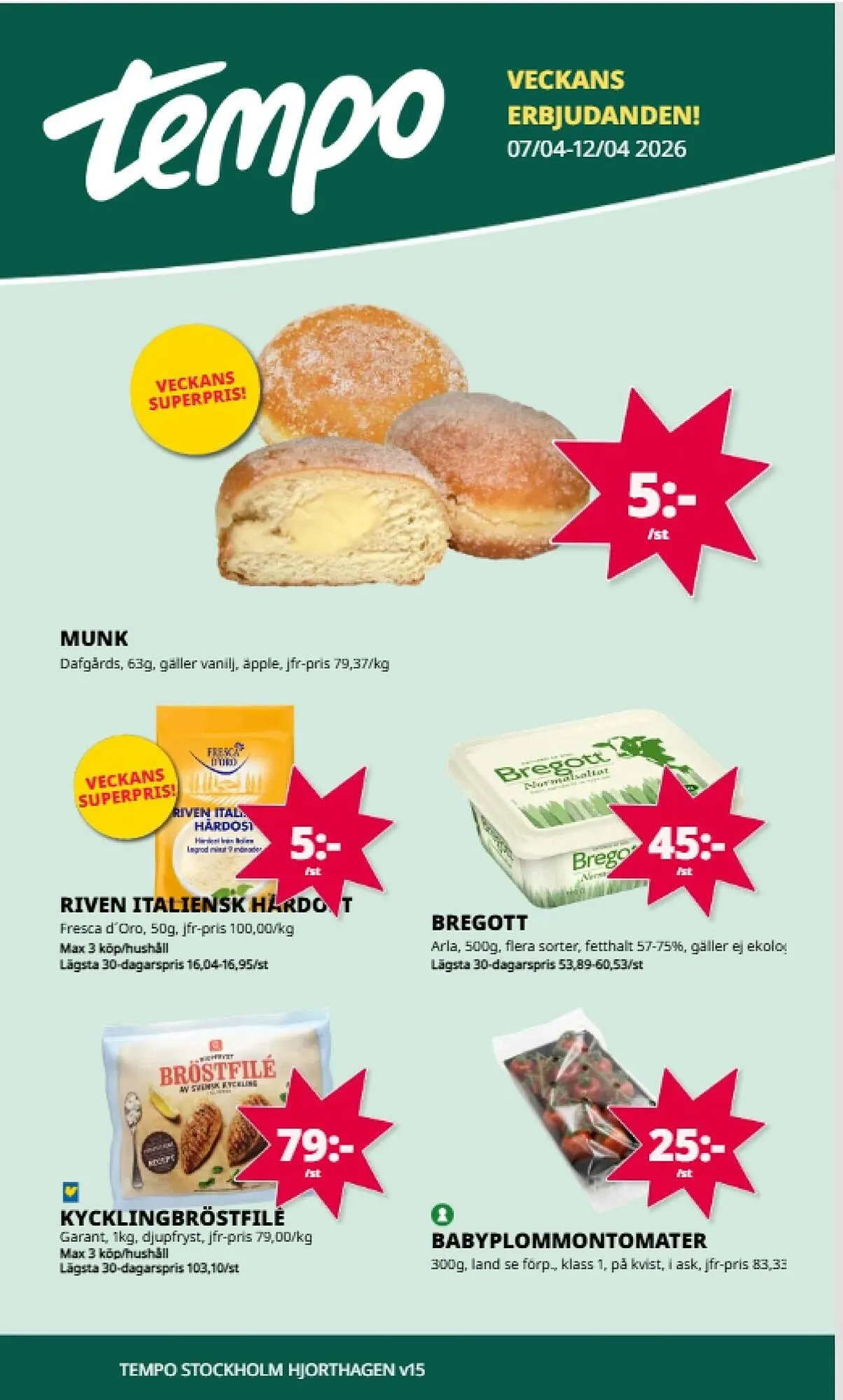 Tempo reklamblad från 7 april till 12 april 2026 - Reklamblad sidor 1