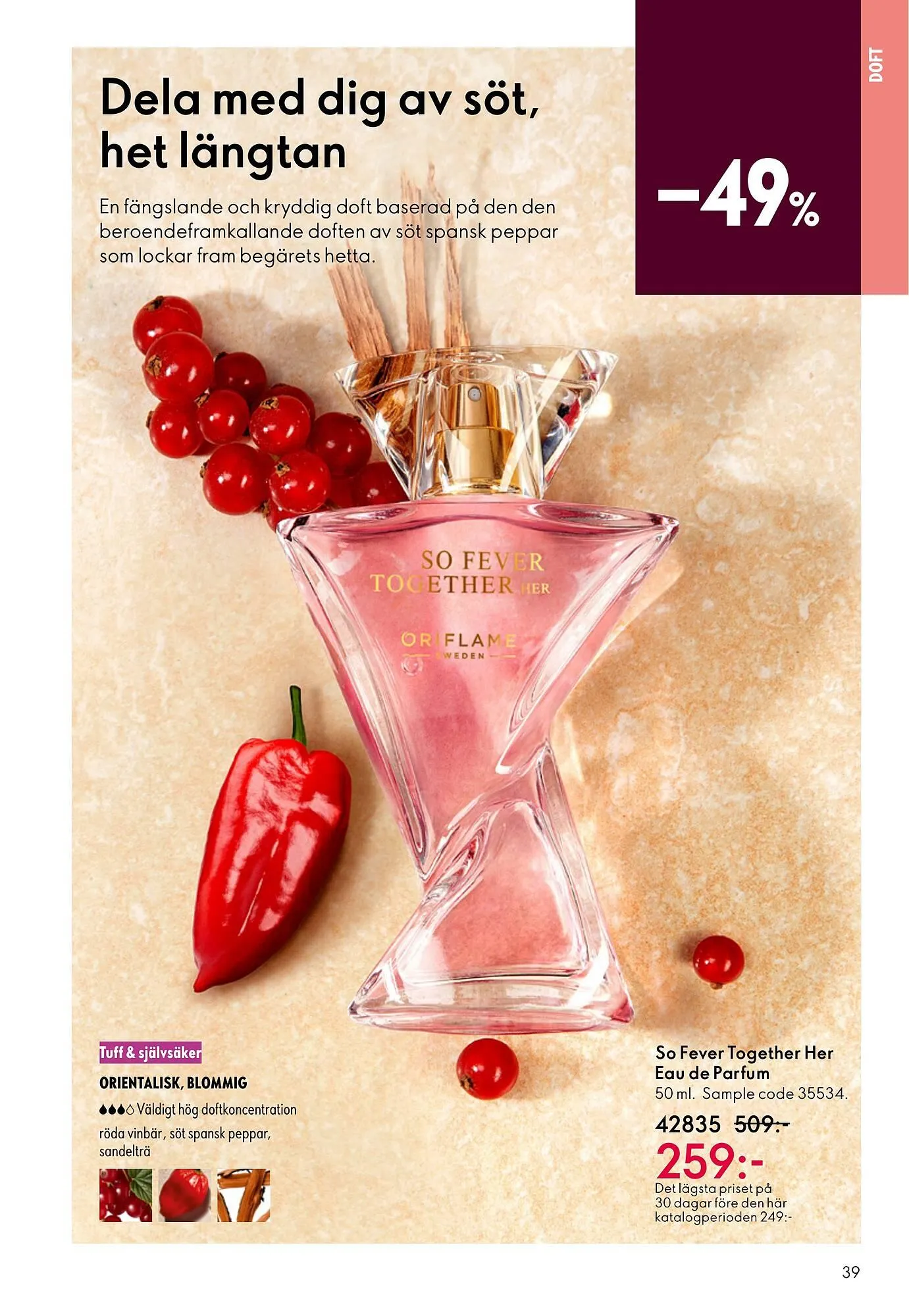 Oriflame reklamblad från 11 mars till 31 mars 2026 - Reklamblad sidor 39