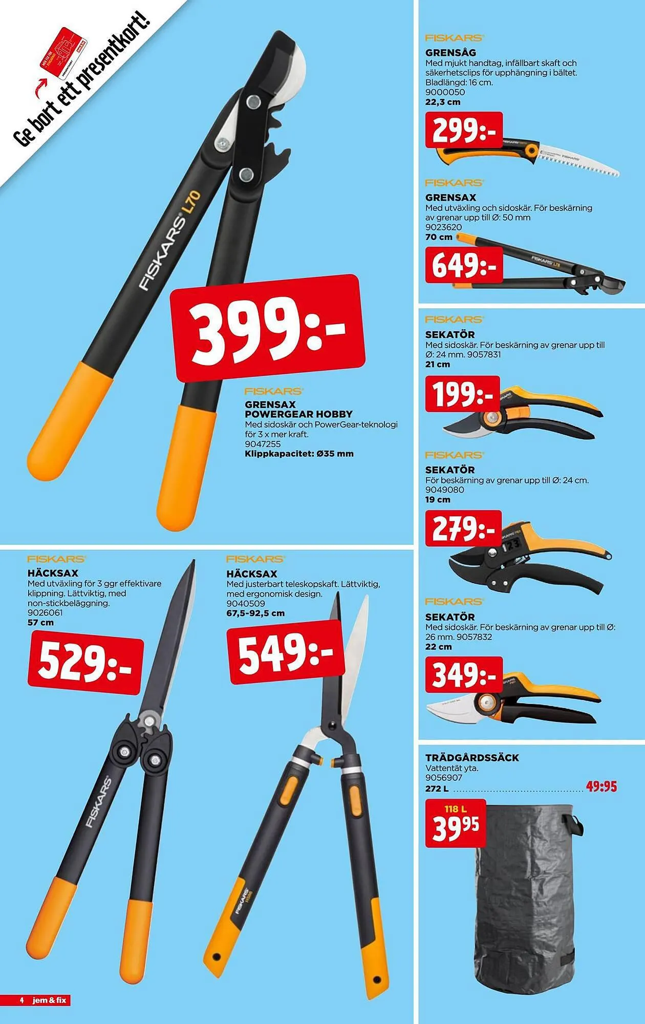 Jem&Fix reklamblad från 16 juli till 23 juli 2023 - Reklamblad sidor 4