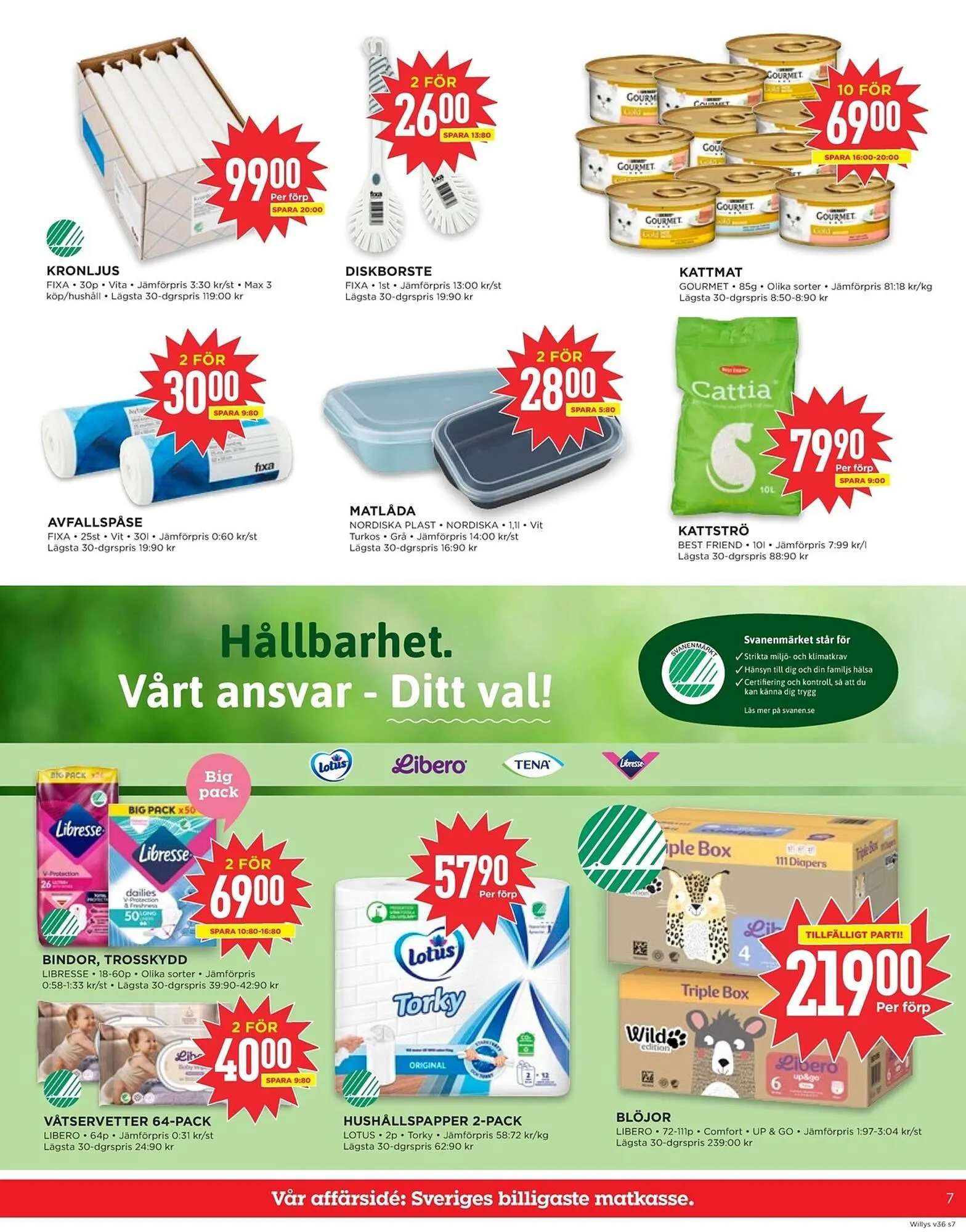 Willys reklamblad från 1 september till 7 september 2025 - Reklamblad sidor 7