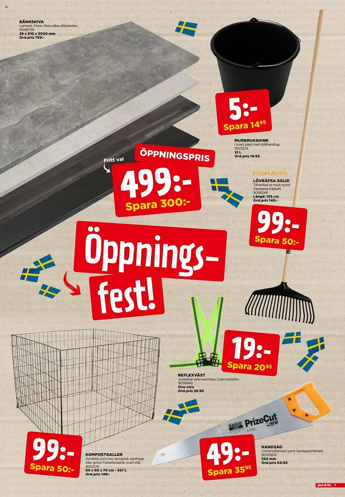 Jem&Fix reklamblad från 28 september till 1 oktober 2023 - Reklamblad sidor 7