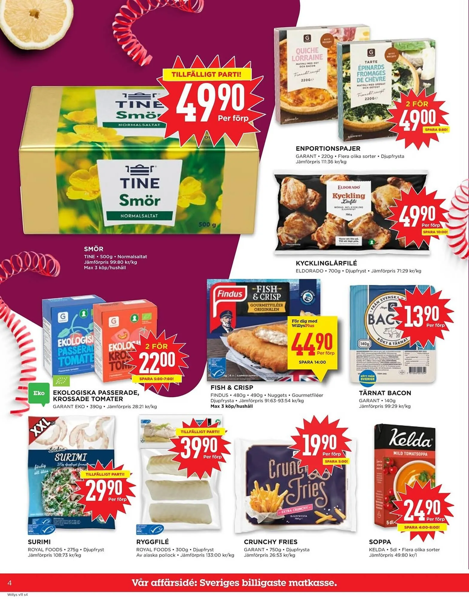 Willys reklamblad från 10 mars till 16 mars 2025 - Reklamblad sidor 4