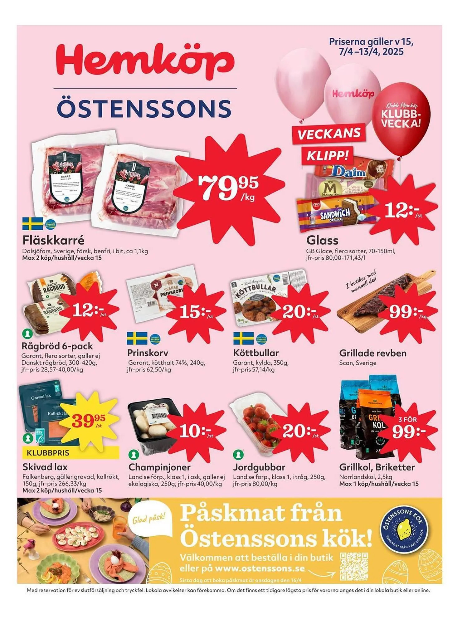 Östenssons reklamblad från 7 april till 13 april 2025 - Reklamblad sidor 1