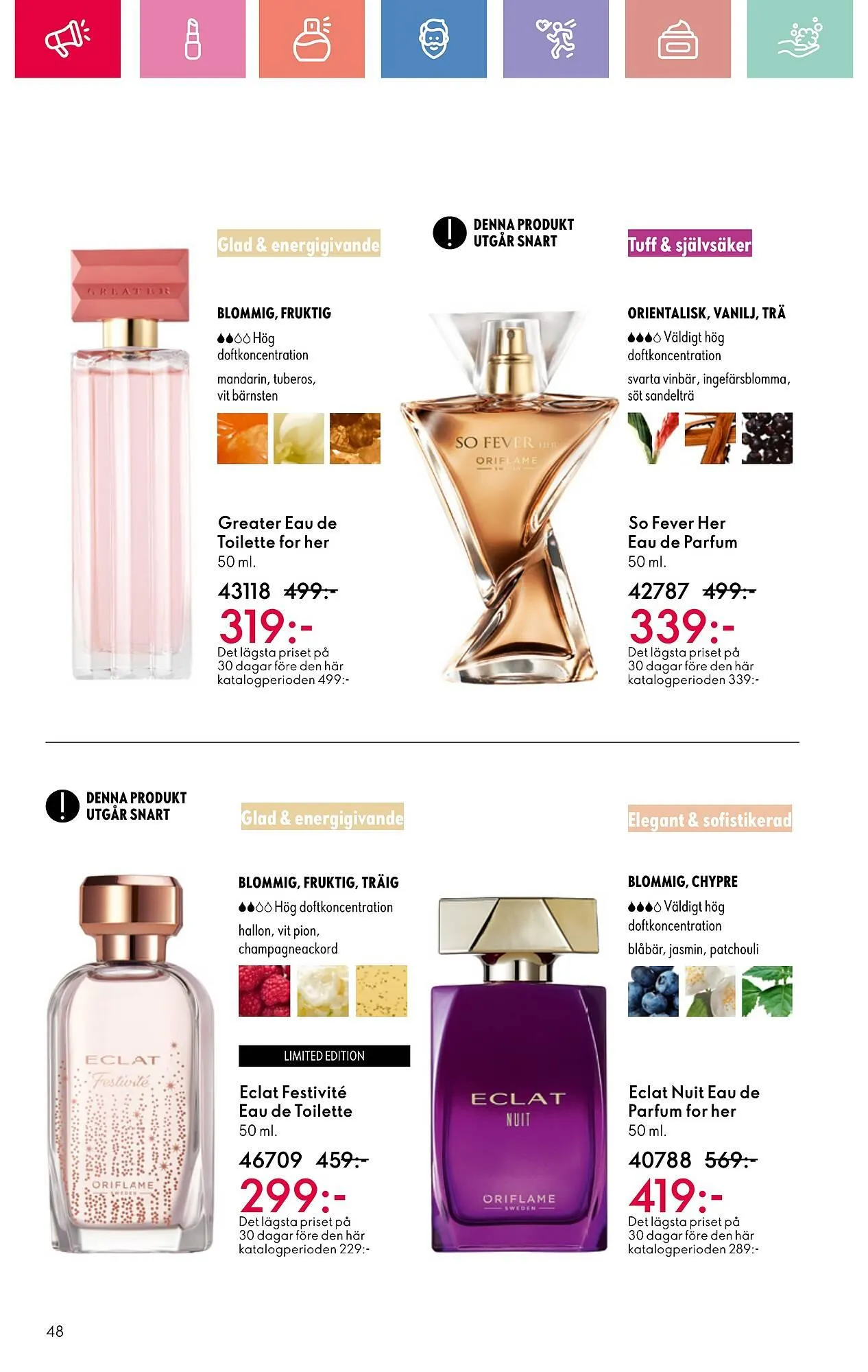Oriflame reklamblad från 22 juni till 12 juli 2025 - Reklamblad sidor 48