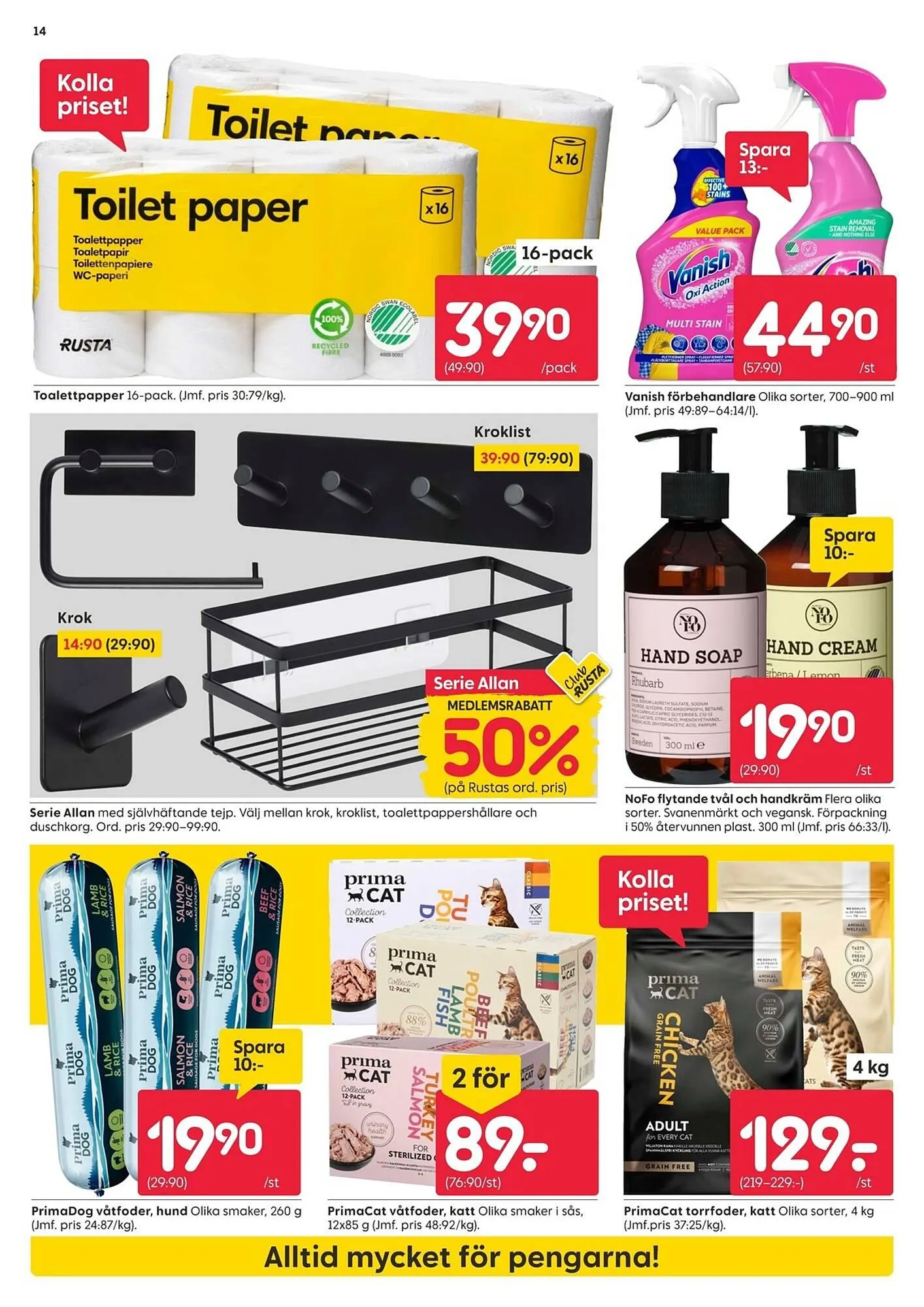 Rusta reklamblad från 1 september till 8 september 2025 - Reklamblad sidor 14